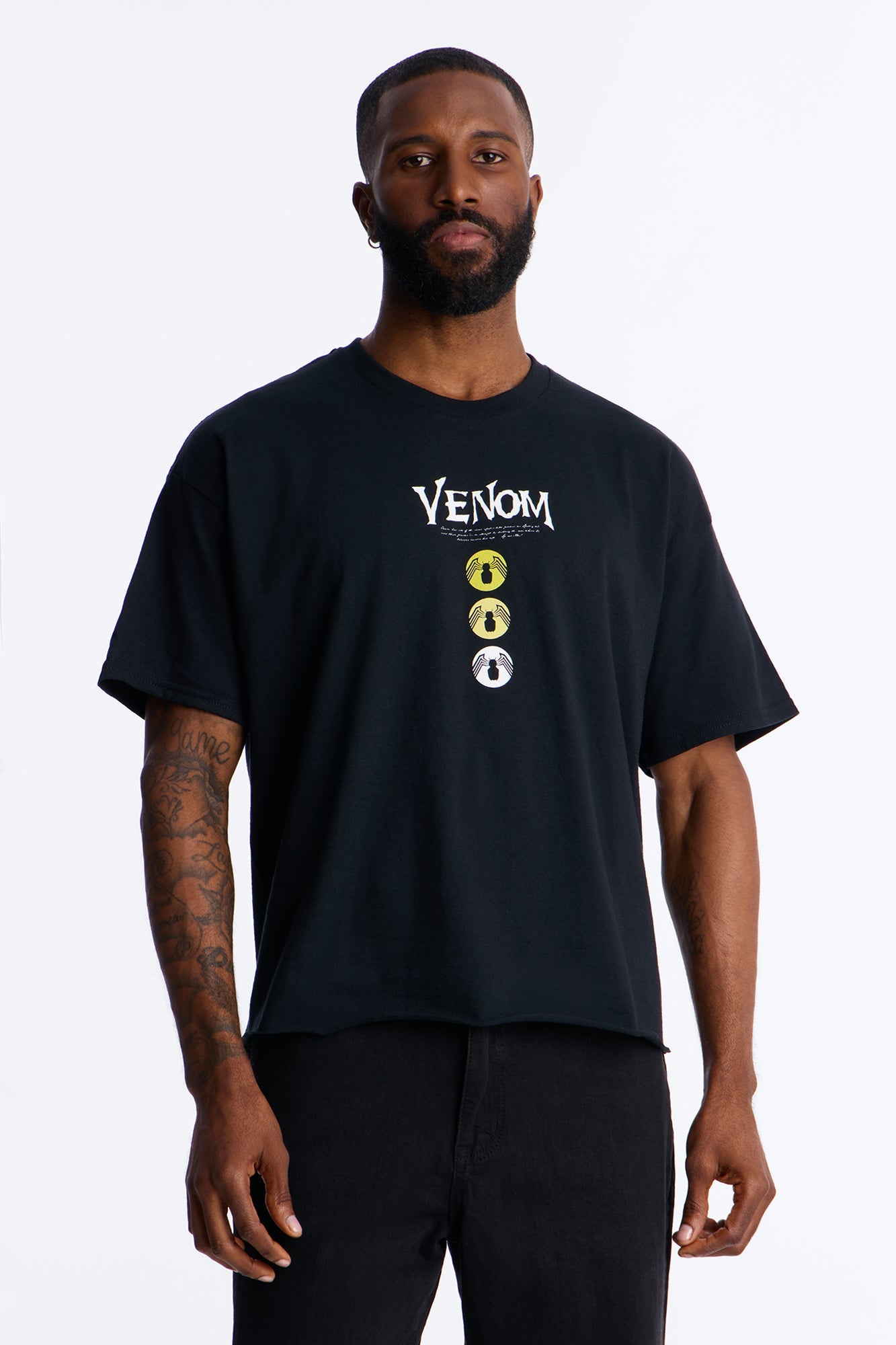 Venom The Anti Hero Boxy Short Sleeve Tee - Black Fashion Nova