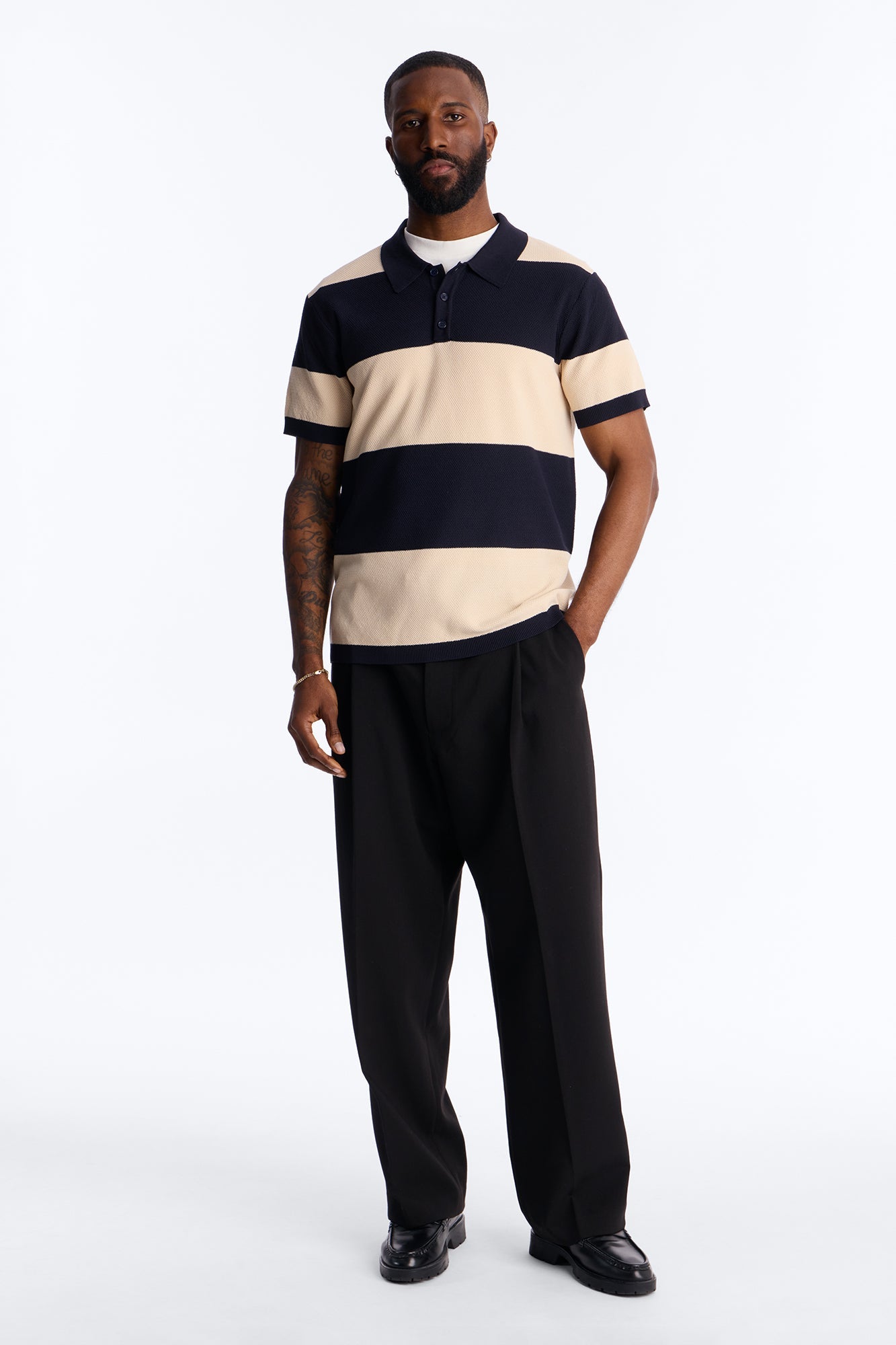 Dapper Dean Polo - Navy Fashion Nova