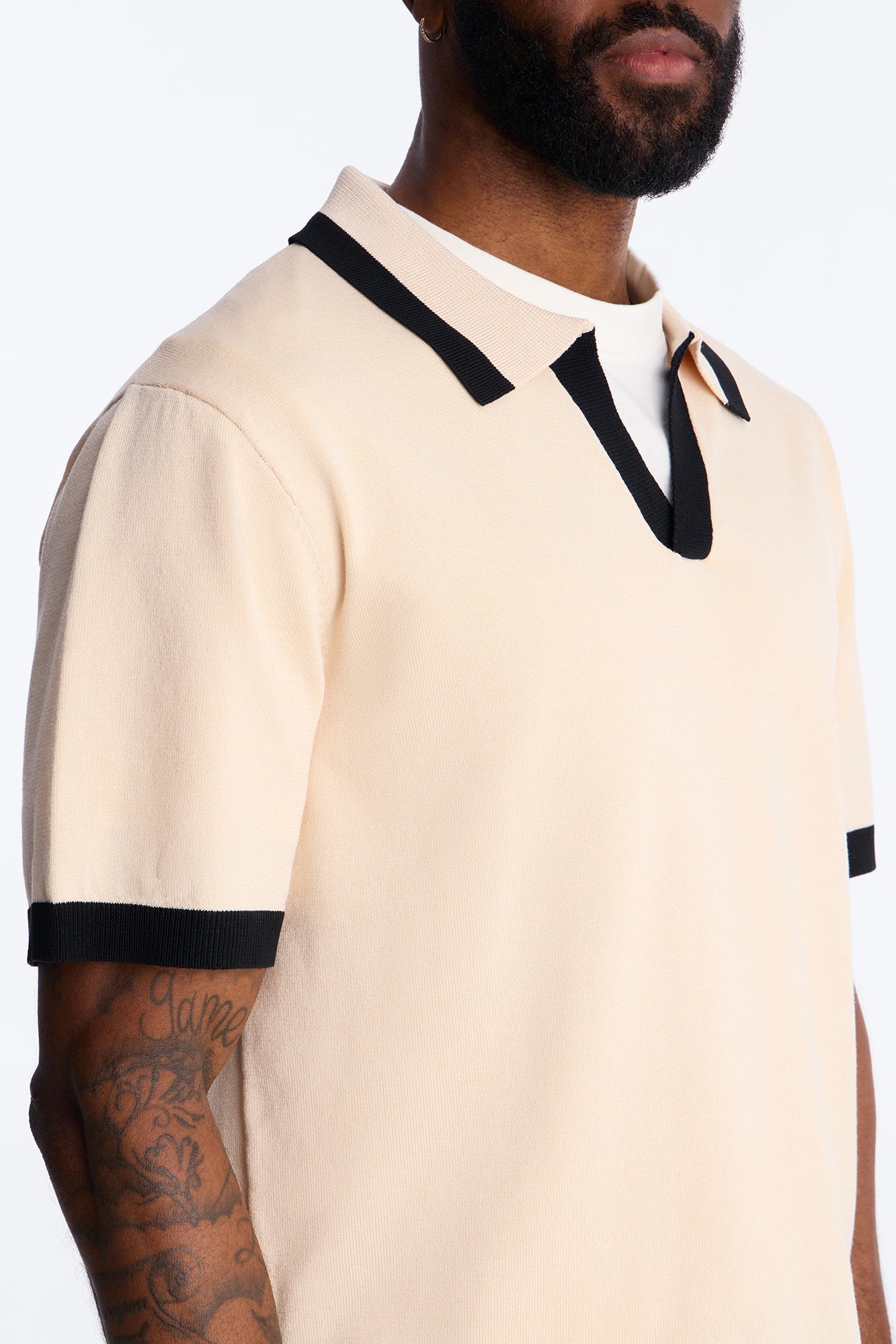 Rue Saint Johnny Collar Polo - Tan Fashion Nova