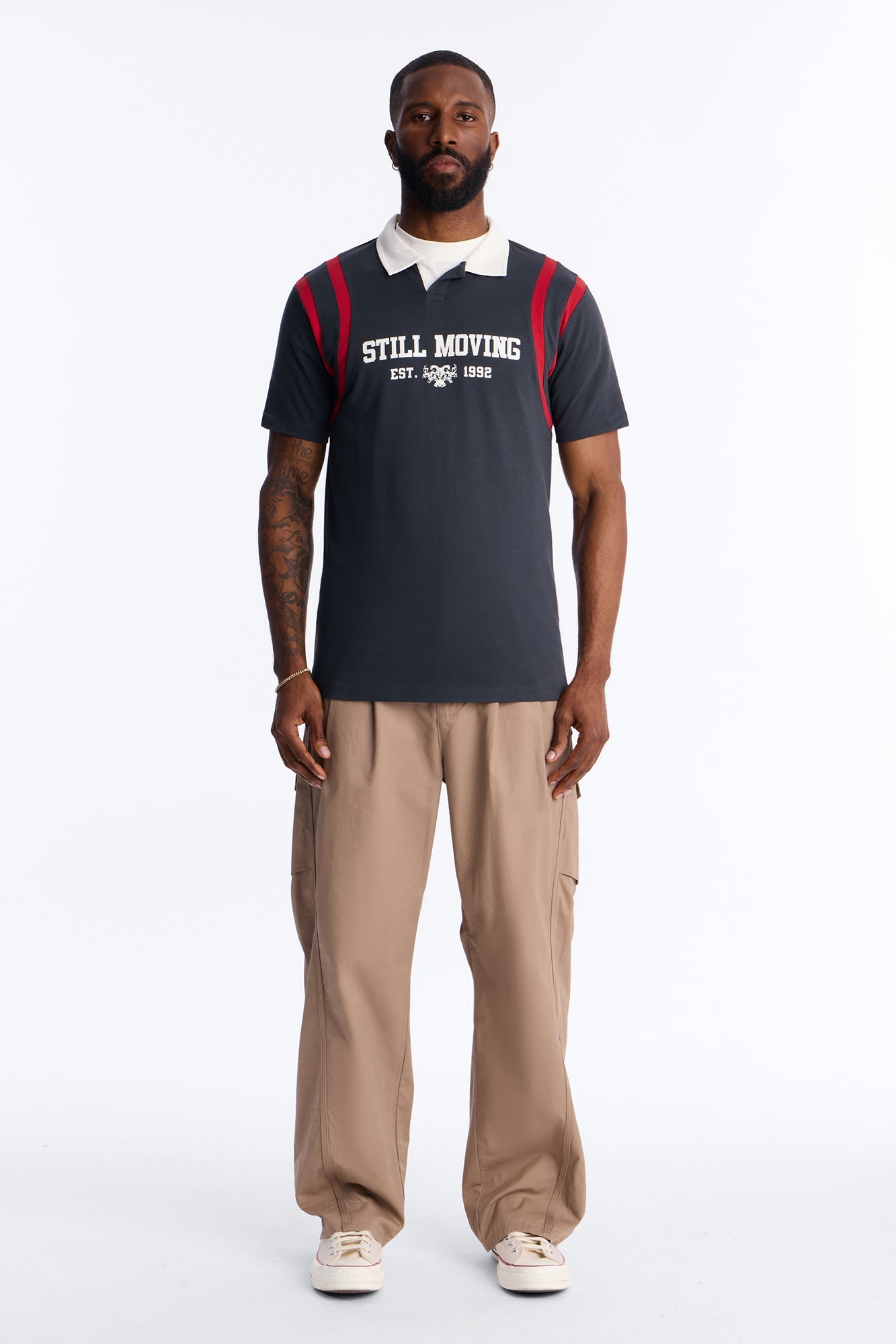 Relaxed Still Moving Polo - Black Fashion Nova