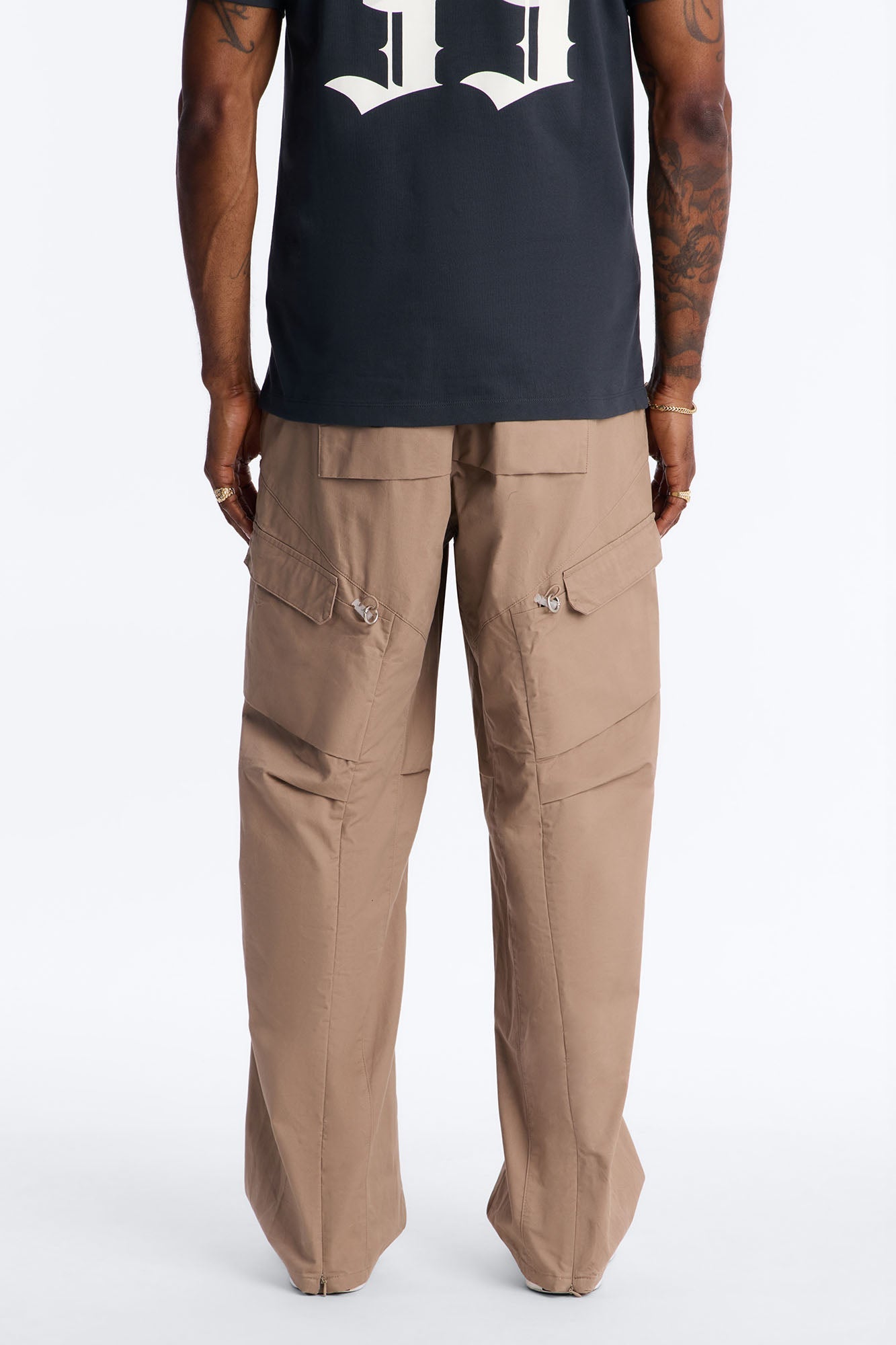 Barrel Accordion Pant - Brown Fashion Nova