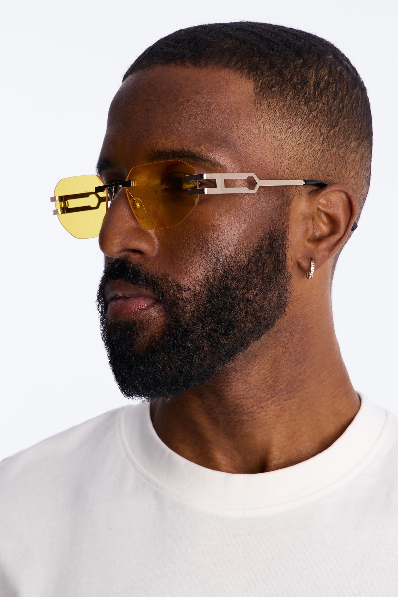 Statement Angular Sunglasses - Yellow Fashion Nova