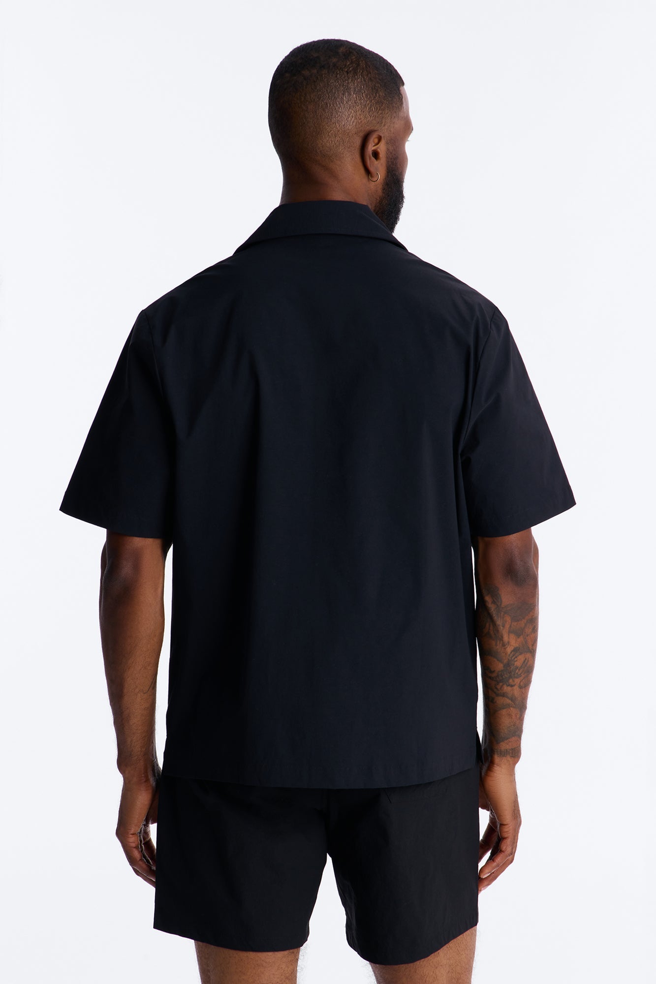 Montez Cuban Collar Button Up Shirt - Black Fashion Nova