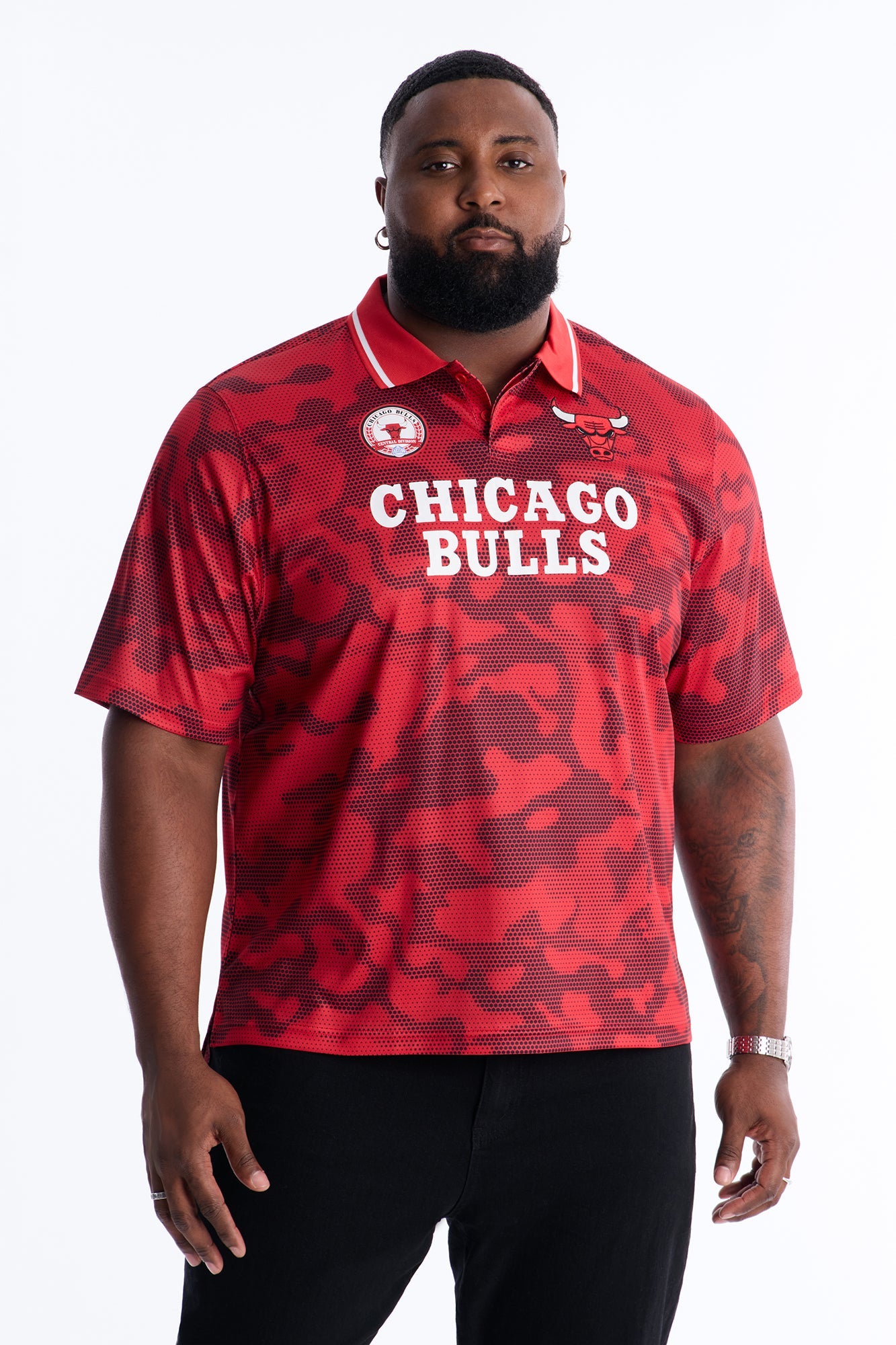 Bulls Digi Camo Soccer Top - Red Fashion Nova