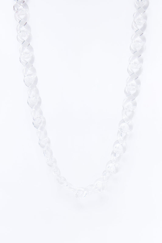 Thick Clear Infinity Chain Necklace - Clear Fashion Nova