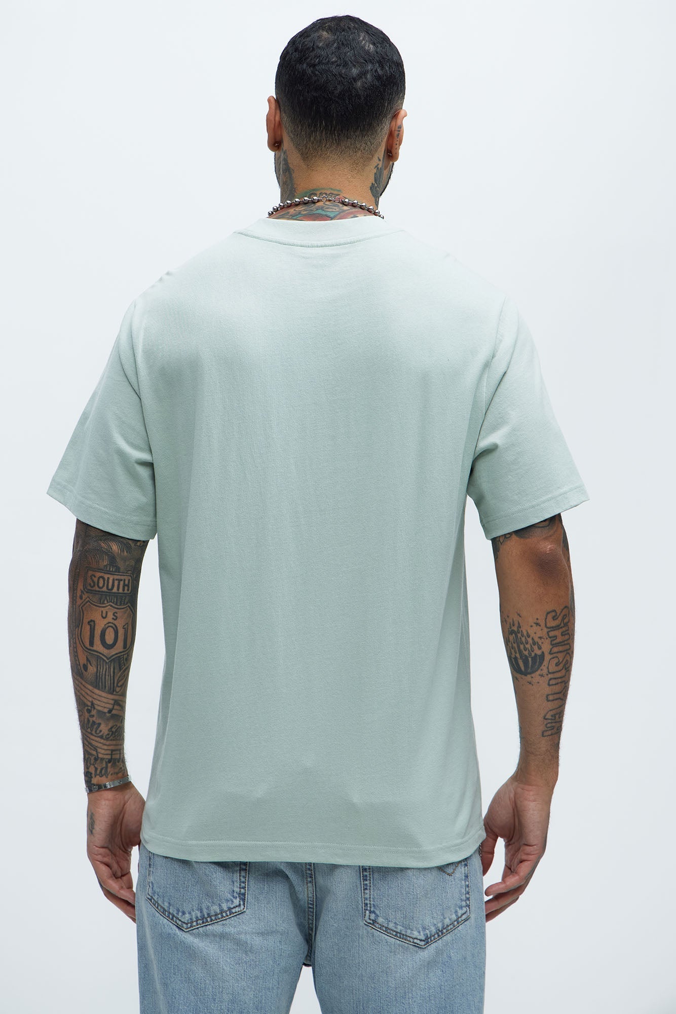 Oversized Heavyweight Tee 240GSM - Sage Fashion Nova