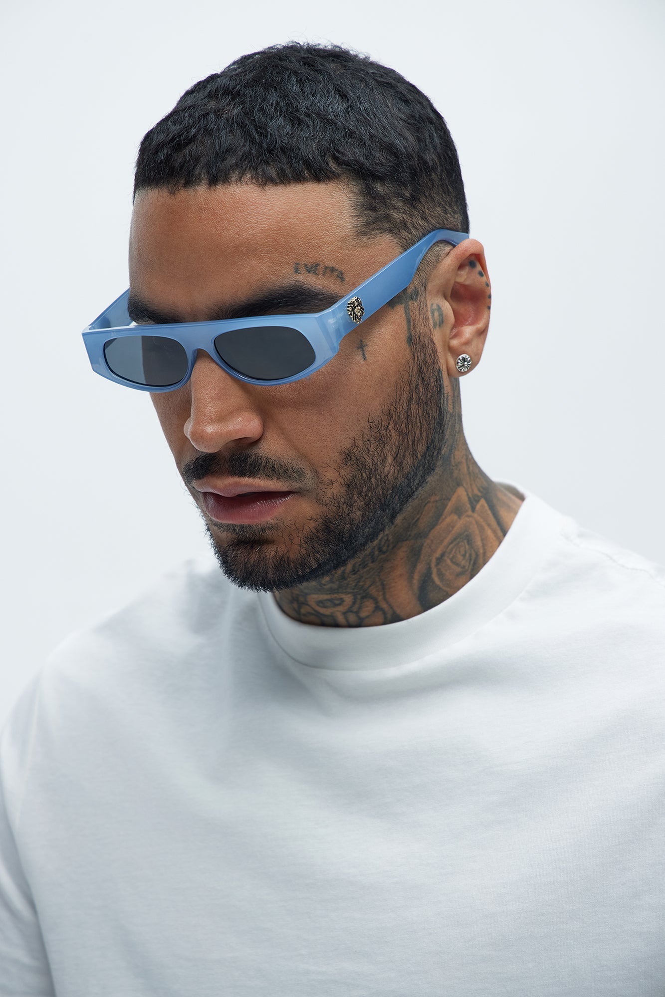 Vancouver Flat Top Sunglasses - Light Blue Fashion Nova