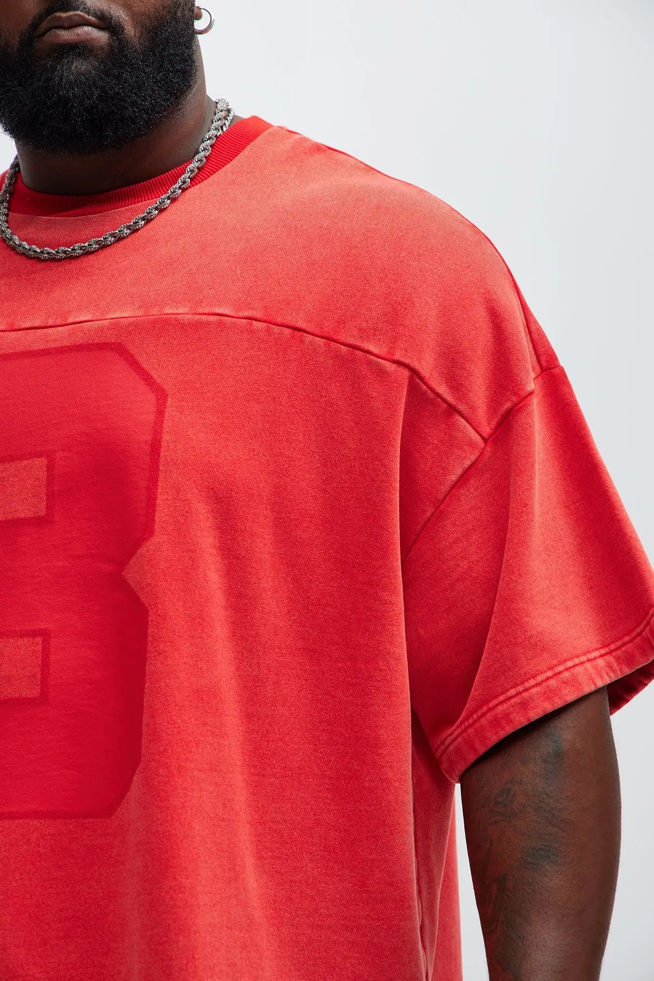 Kyle Oversized Tee - Red Fashion Nova