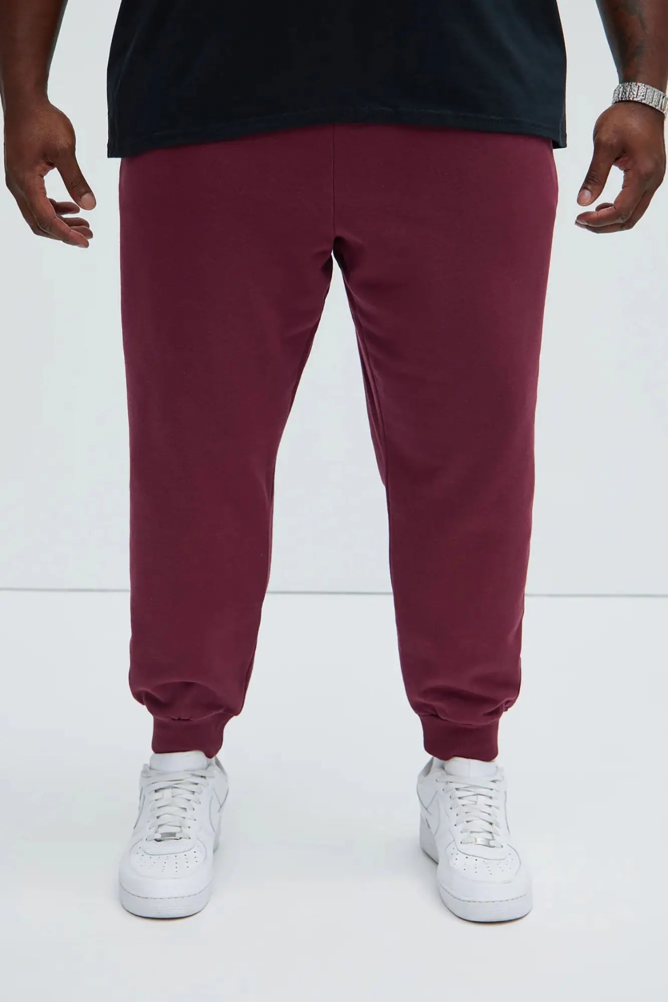 Tyson Jogger - Burgundy Fashion Nova
