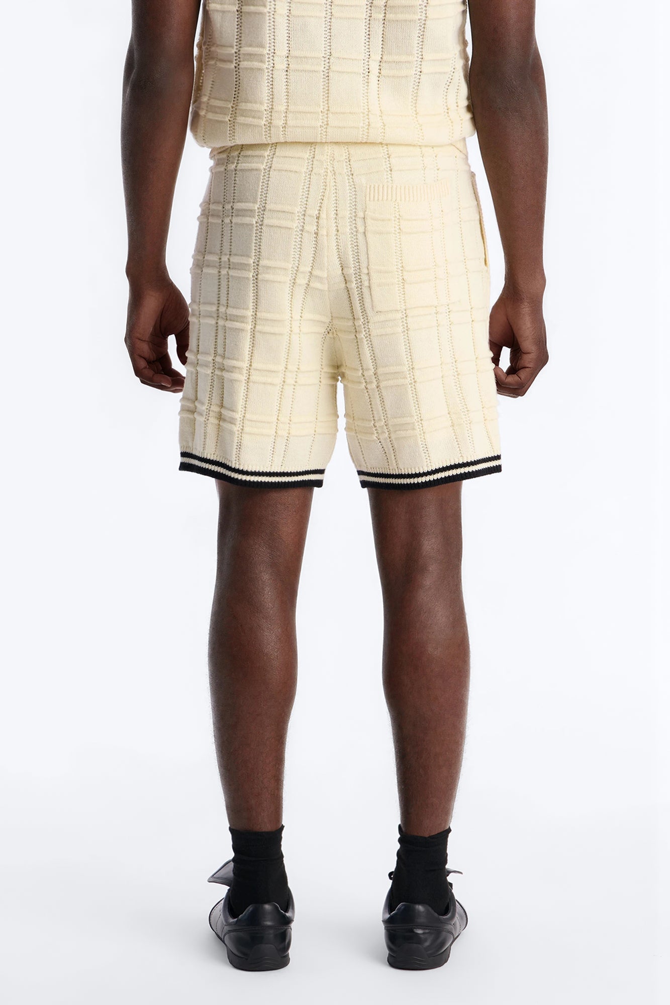 Relaxed Riviera Knit Short - Cream Fashion Nova