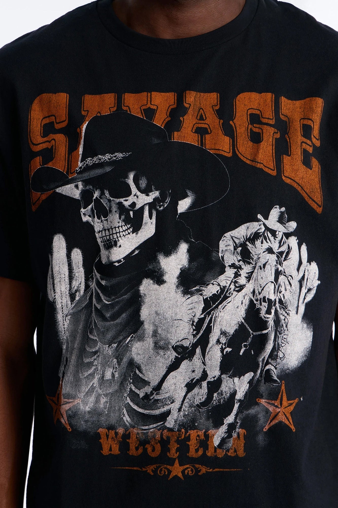 Savage Urban Outlaw Oversized Short Sleeve Tee - Black Fashion Nova