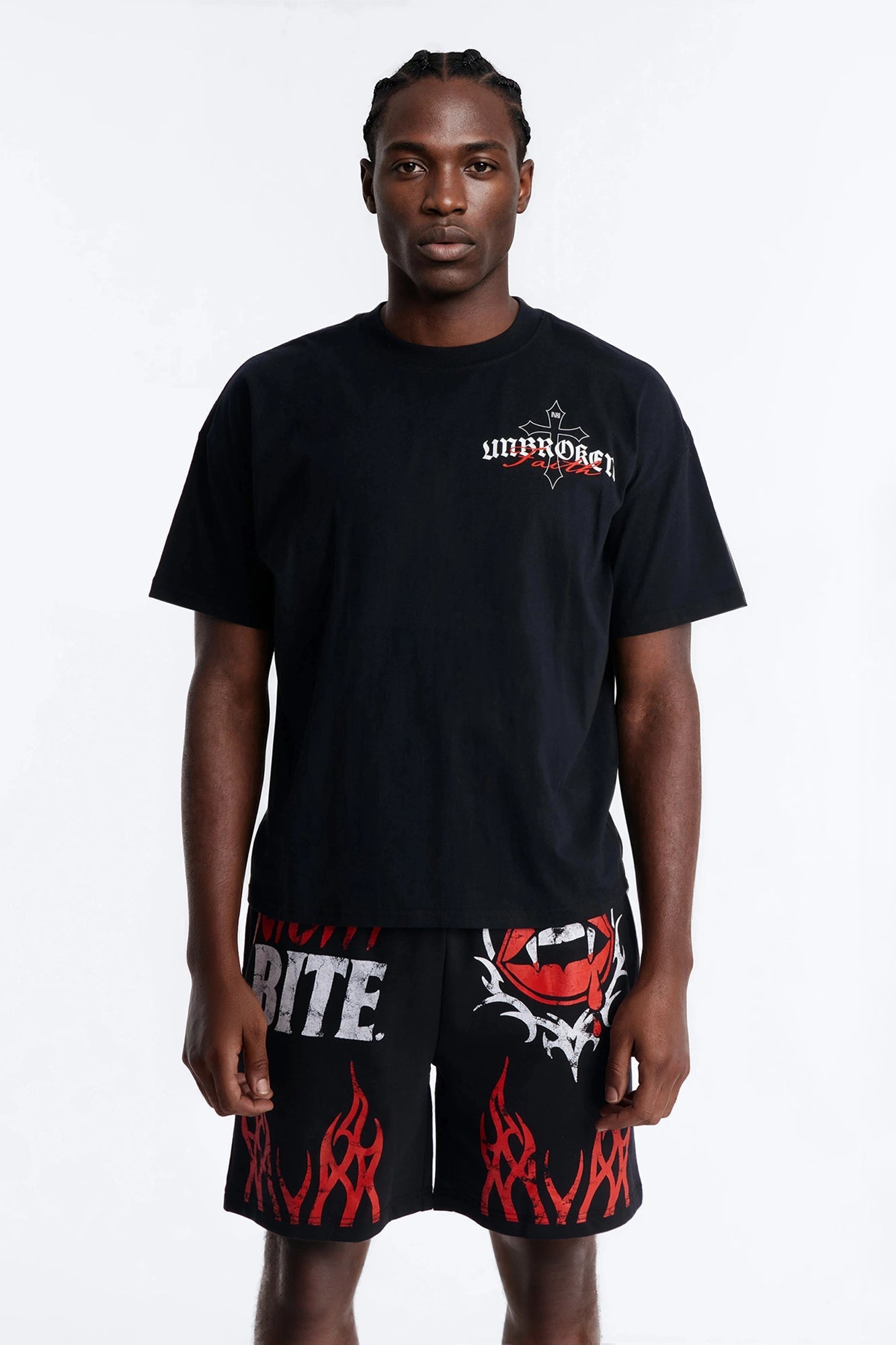Unbroken Faith Heavy Weight Boxy Short Sleeve Tee - Black Fashion Nova