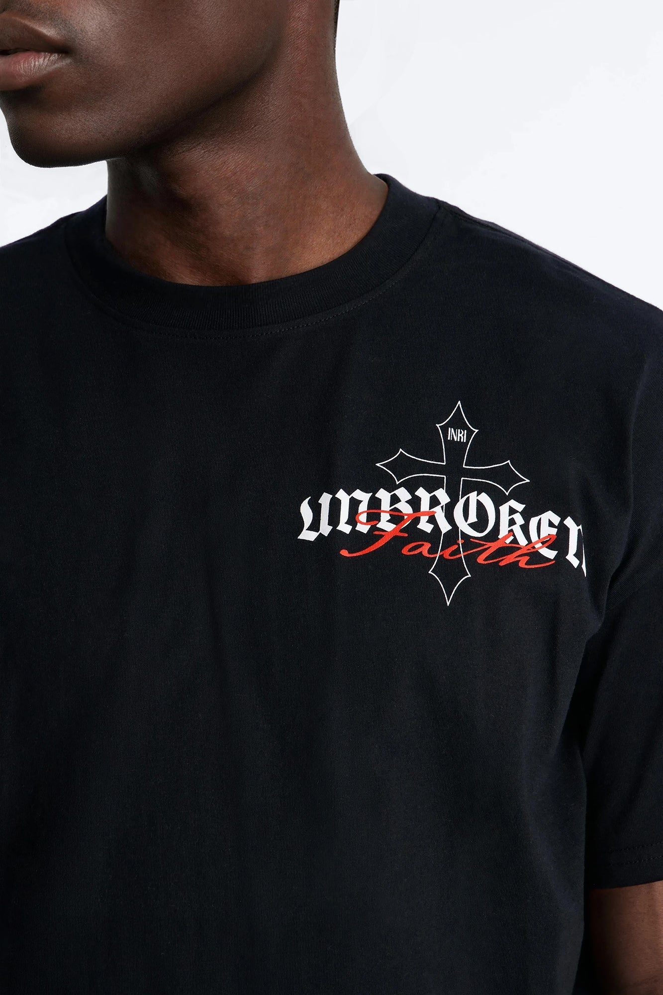 Unbroken Faith Heavy Weight Boxy Short Sleeve Tee - Black Fashion Nova