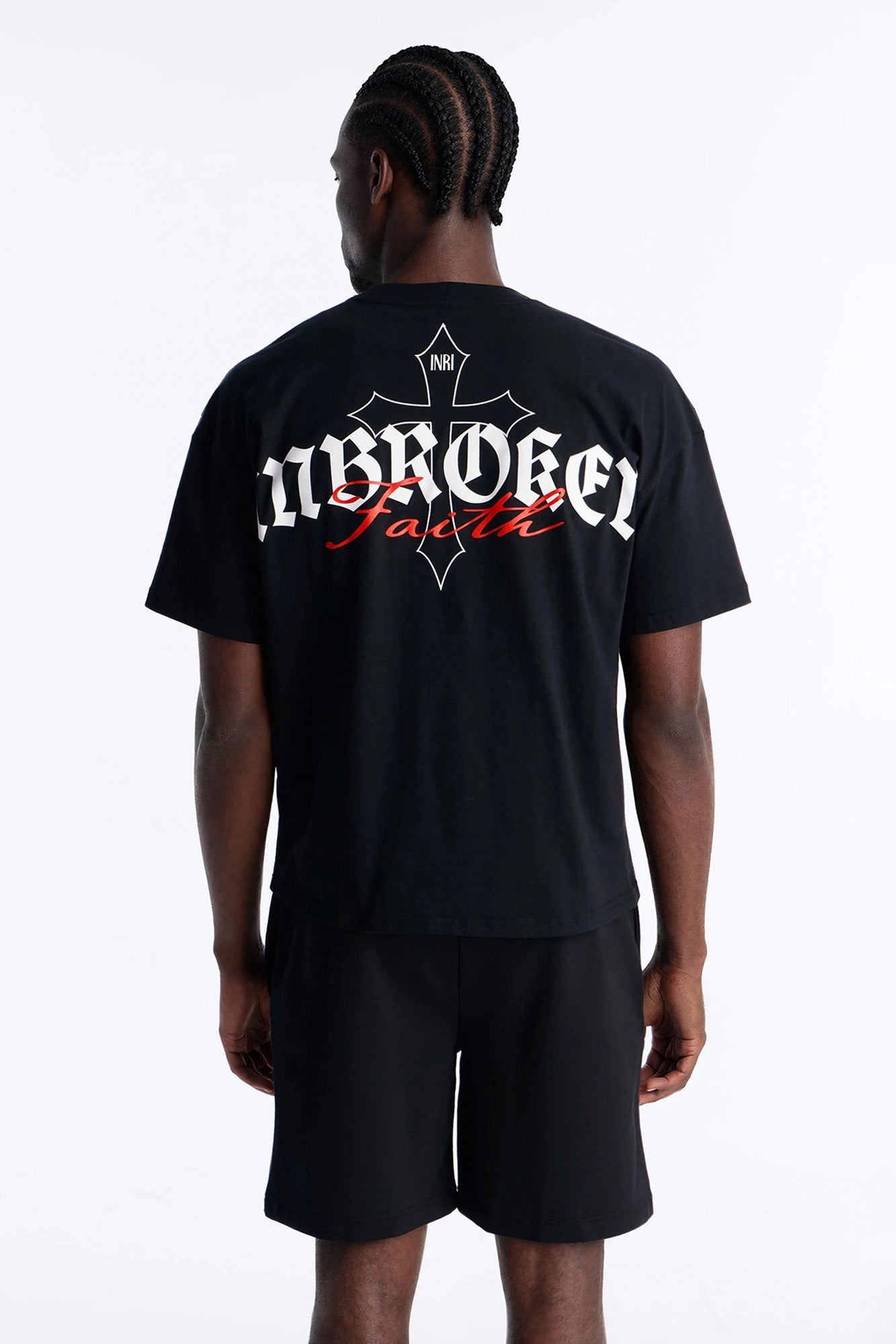 Unbroken Faith Heavy Weight Boxy Short Sleeve Tee - Black Fashion Nova
