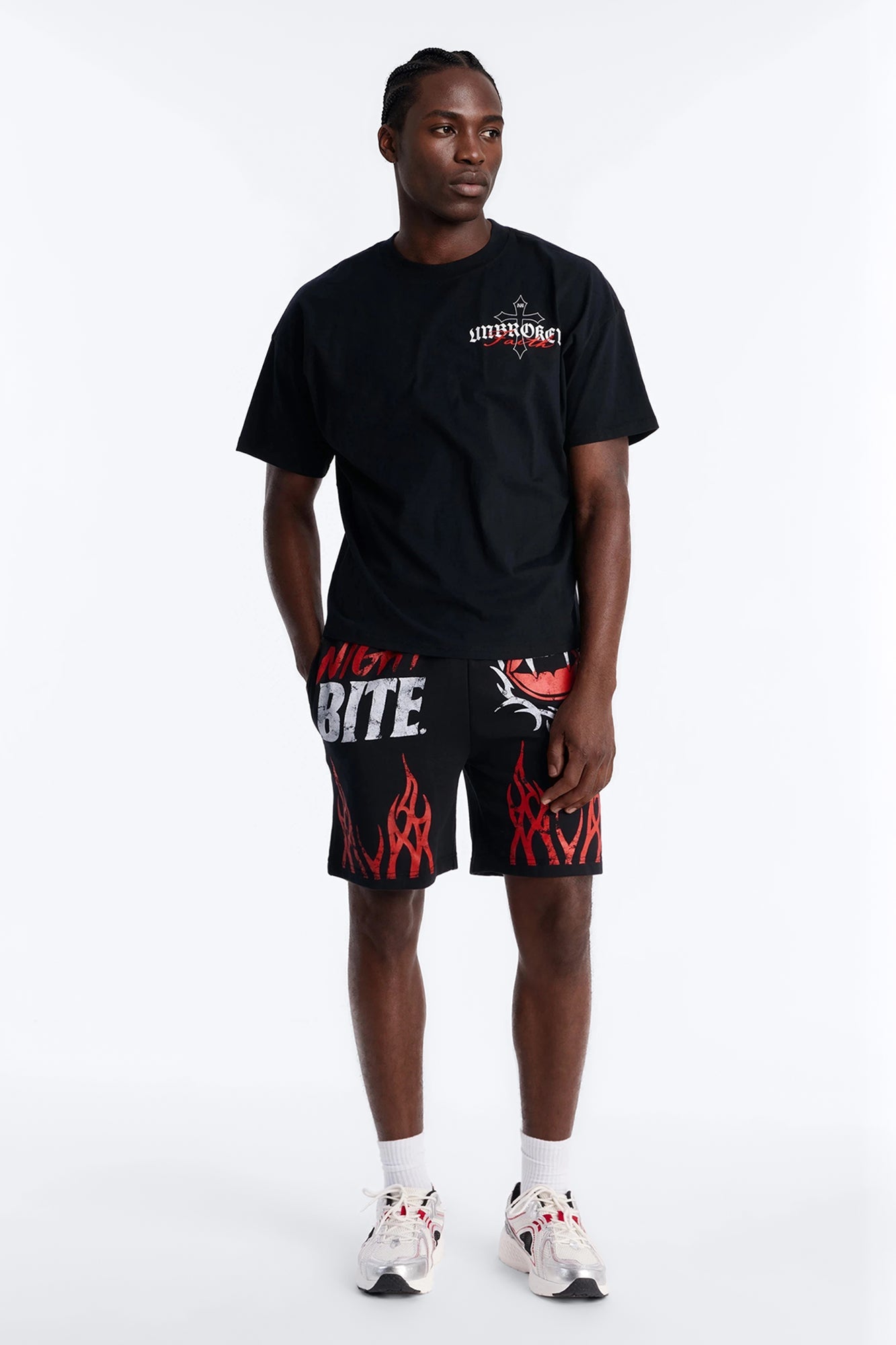 Night Bite Sweatshorts - Black Fashion Nova