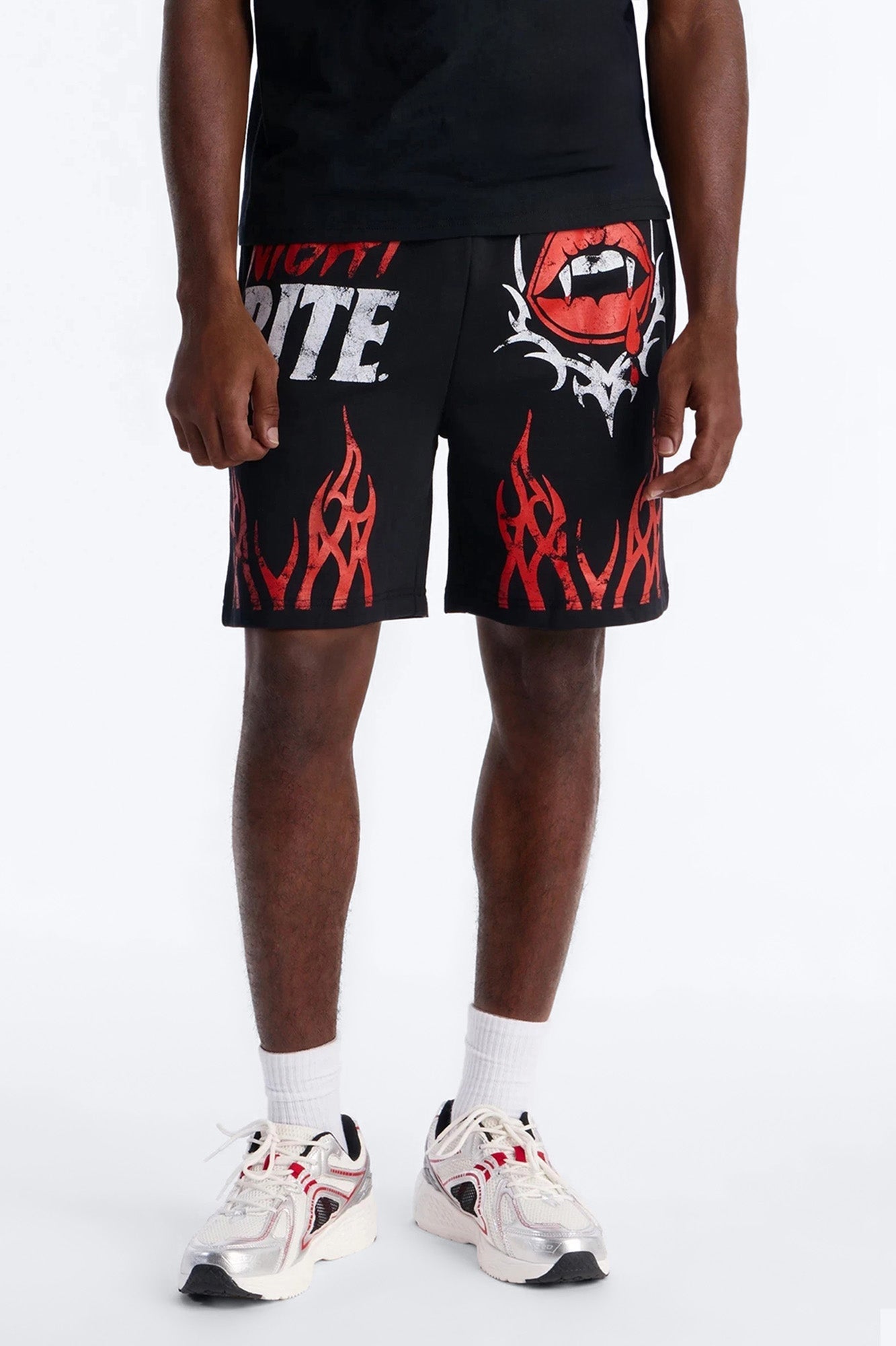 Night Bite Sweatshorts - Black Fashion Nova