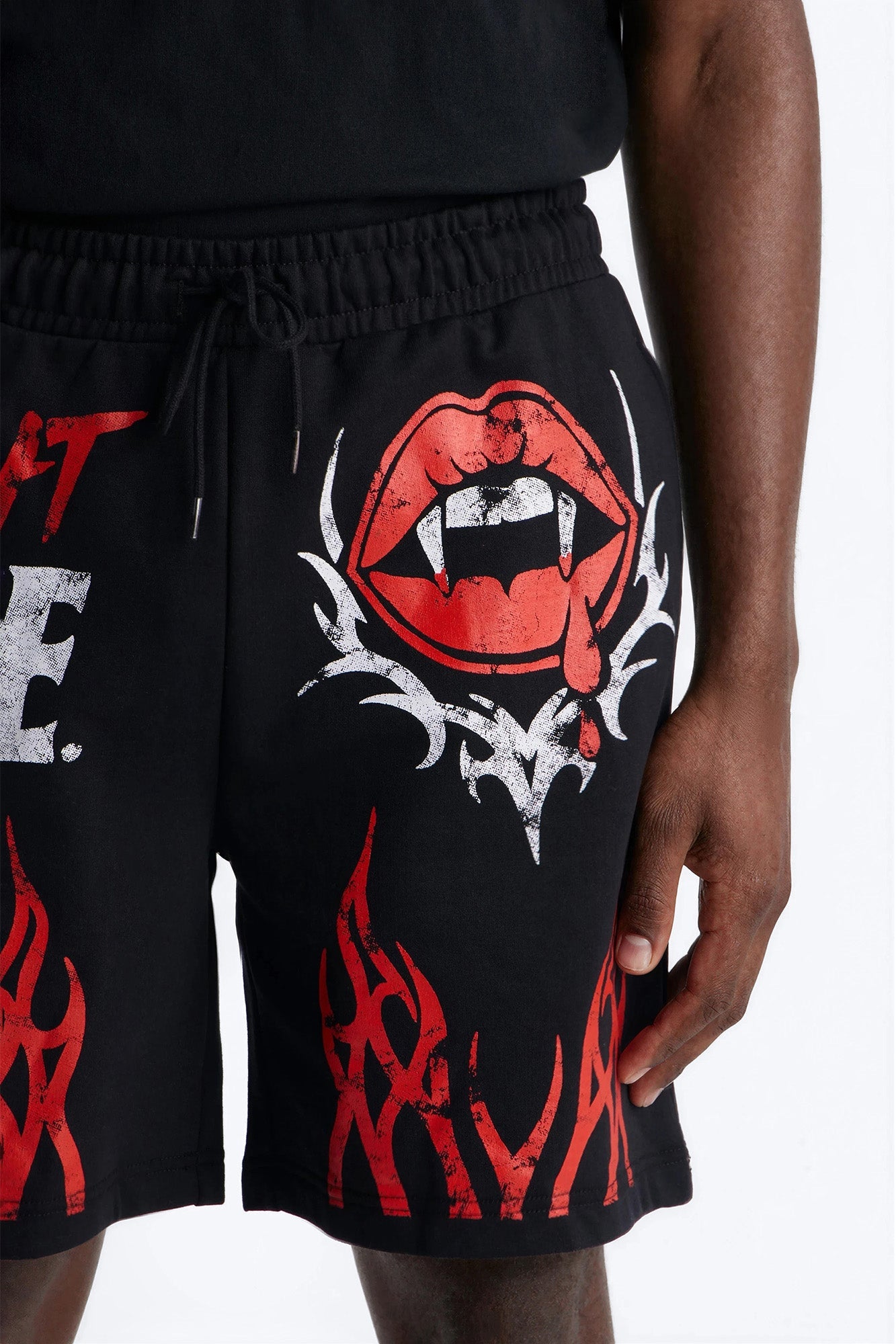 Night Bite Sweatshorts - Black Fashion Nova