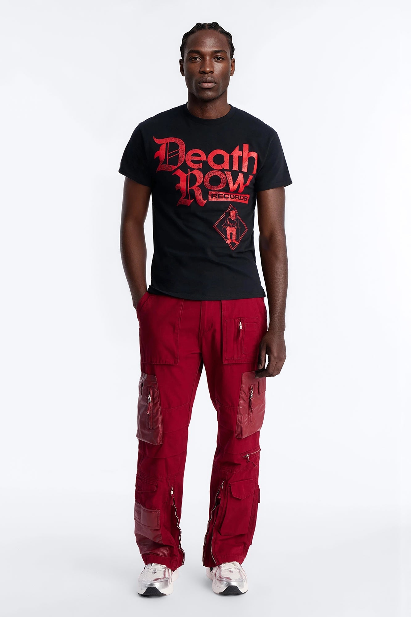 Death Row Records Label Short Sleeve Tee - Black Fashion Nova