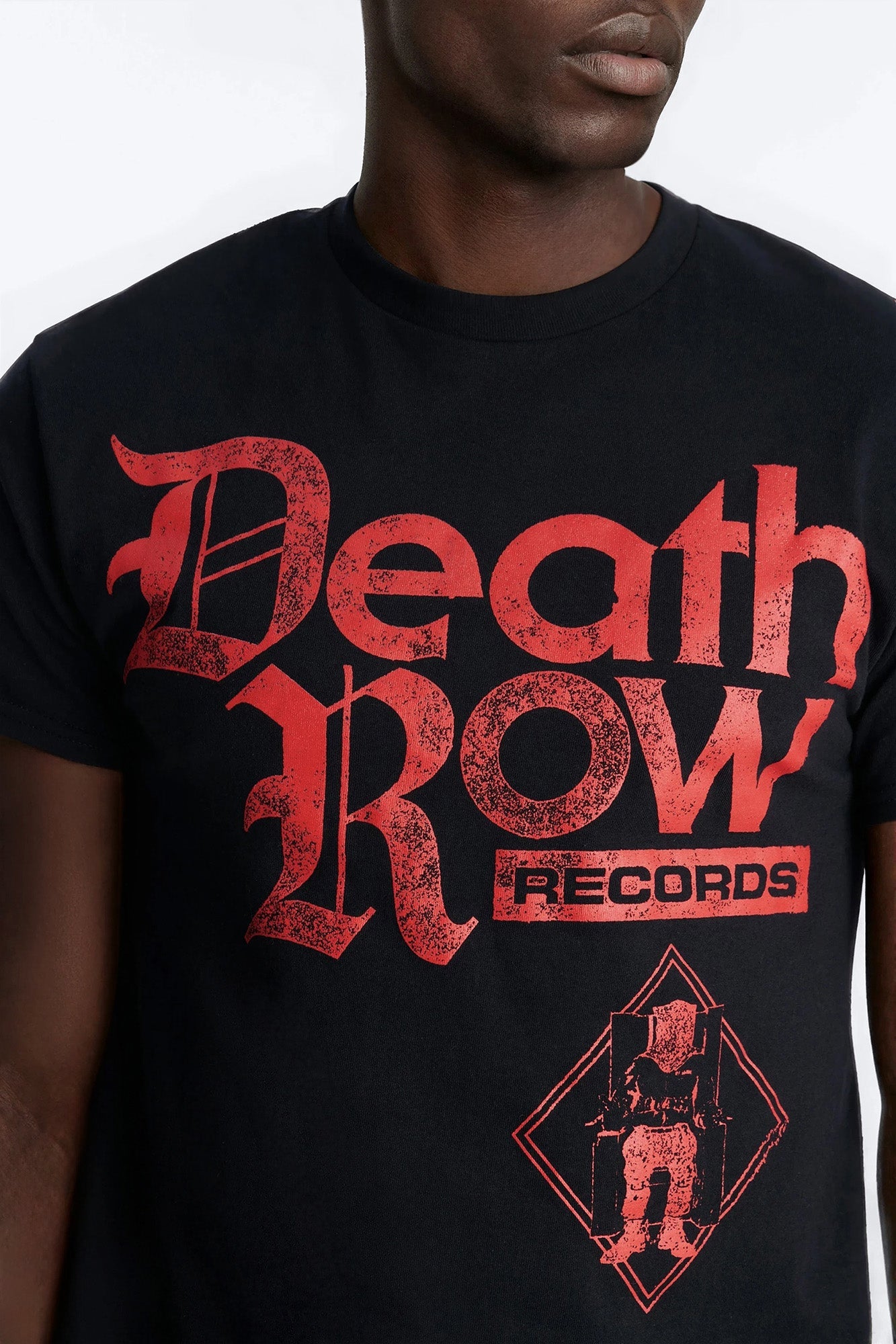 Death Row Records Label Short Sleeve Tee - Black Fashion Nova