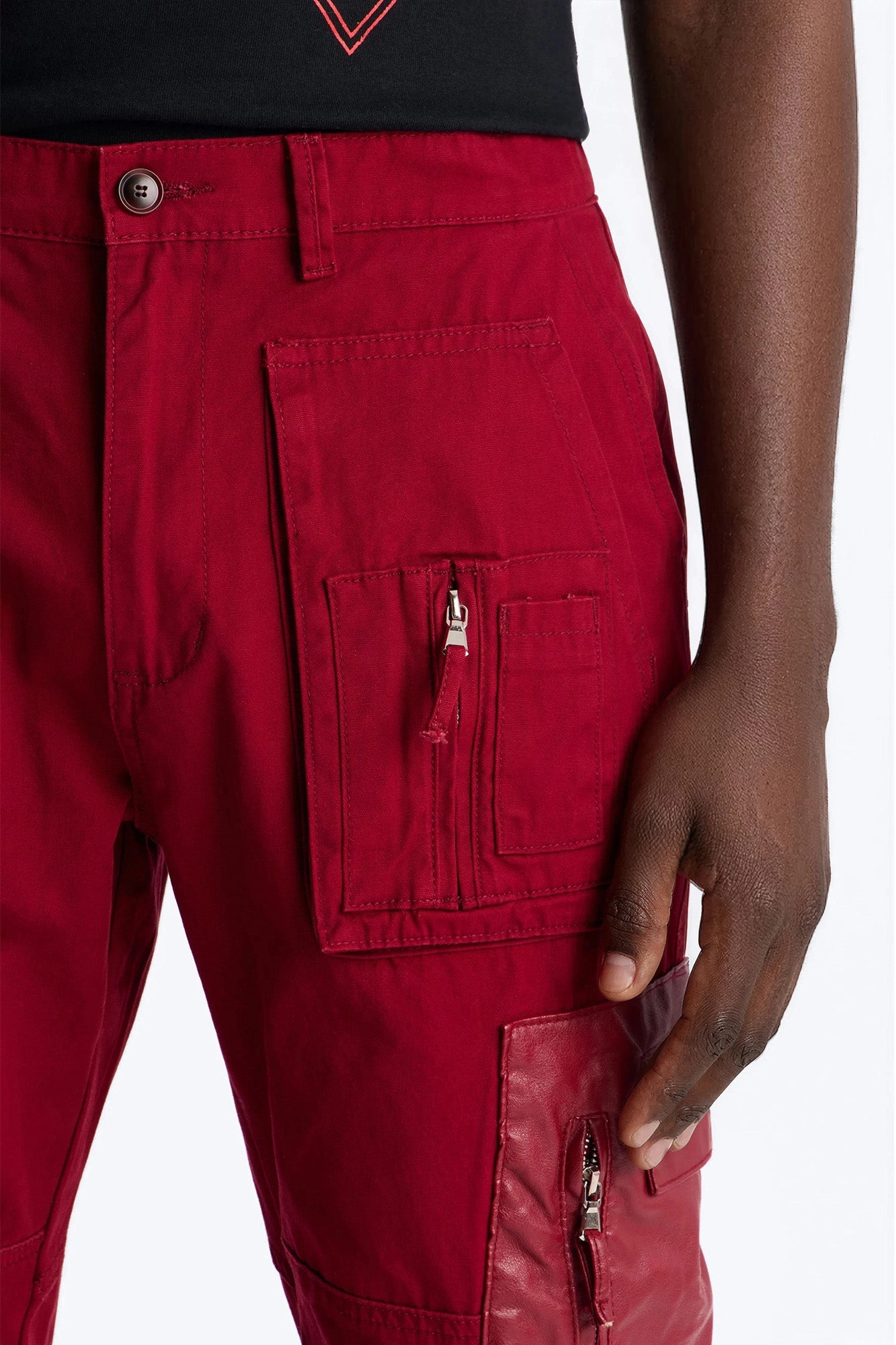 Straight Citadel Expedition Cargo Pant - Red Fashion Nova