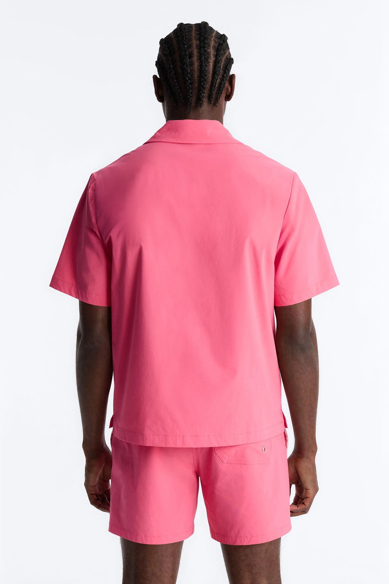 Montez Cuban Collar Button Up Shirt - Hot Pink Fashion Nova