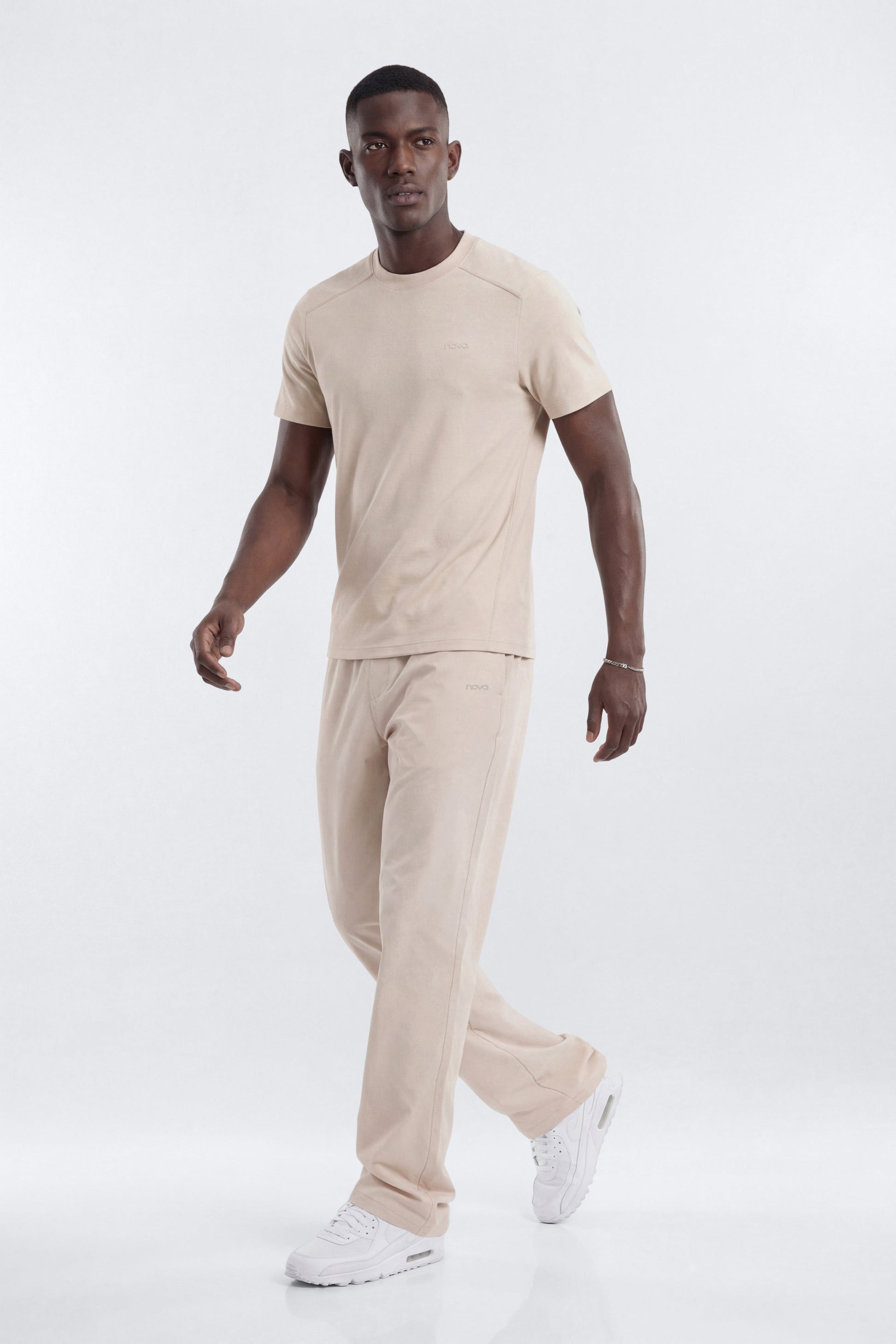 HexTech™ Crew Neck Active Top - Oat Milk Fashion Nova