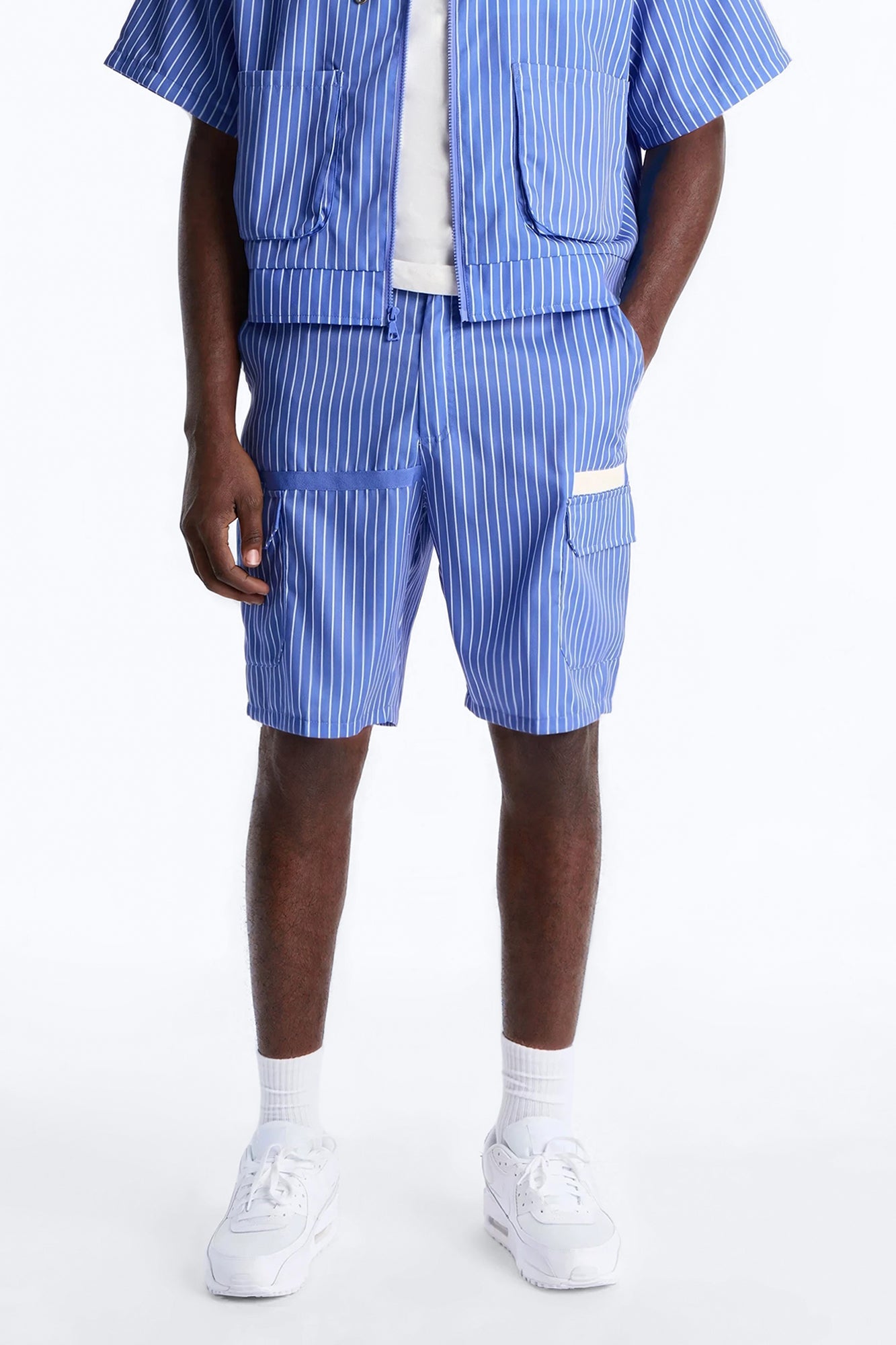 Relaxed Desert Dunes Cargo Short - Blue Fashion Nova