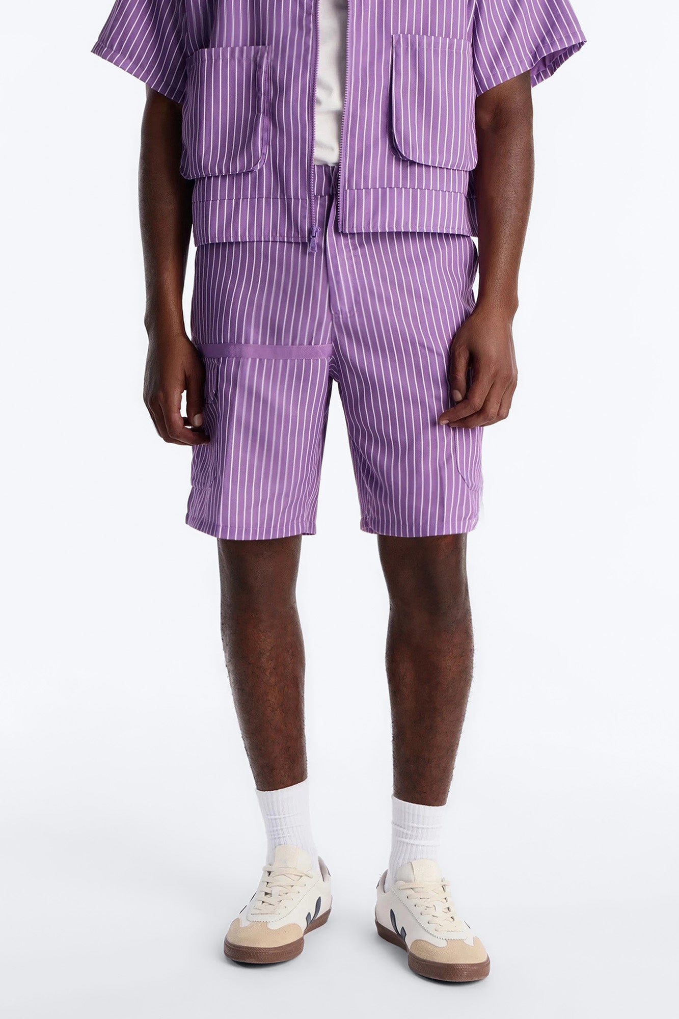 Relaxed Desert Dunes Cargo Short - Purple Fashion Nova