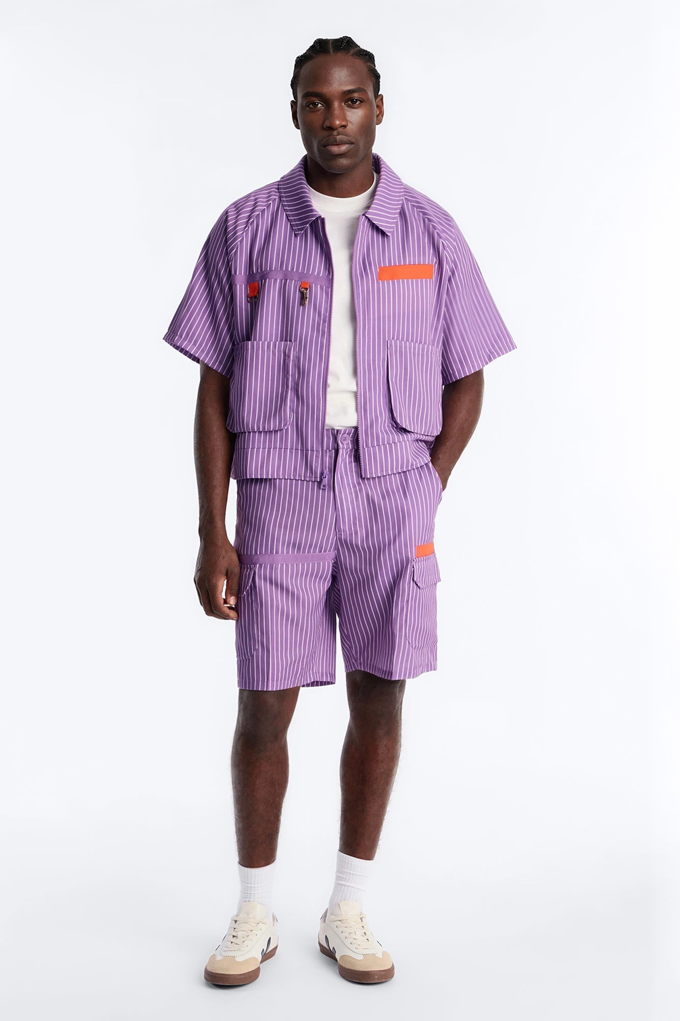 Relaxed Desert Dunes Cargo Short - Purple Fashion Nova
