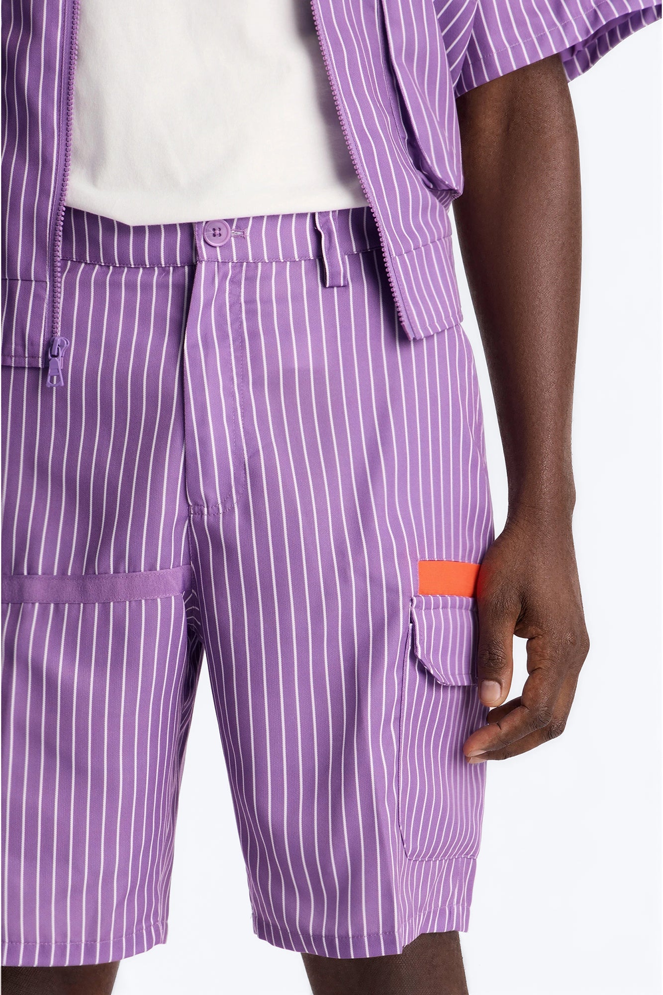 Relaxed Desert Dunes Cargo Short - Purple Fashion Nova