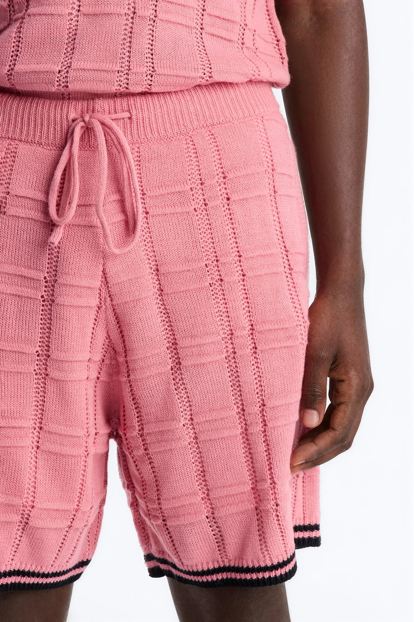Relaxed Riviera Knit Short - Pink Fashion Nova