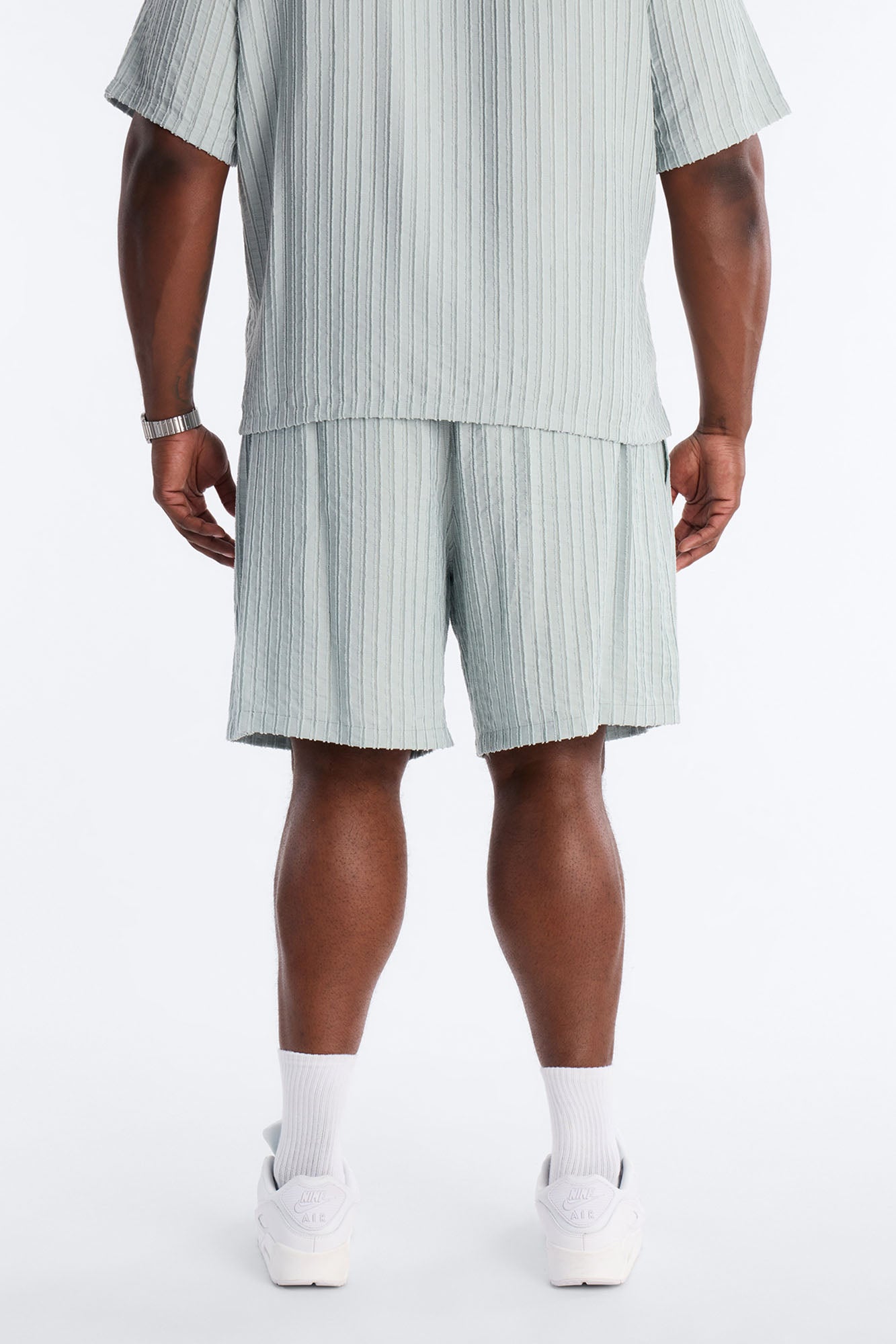 Relaxed Aegean Pleat Short - Sage Fashion Nova