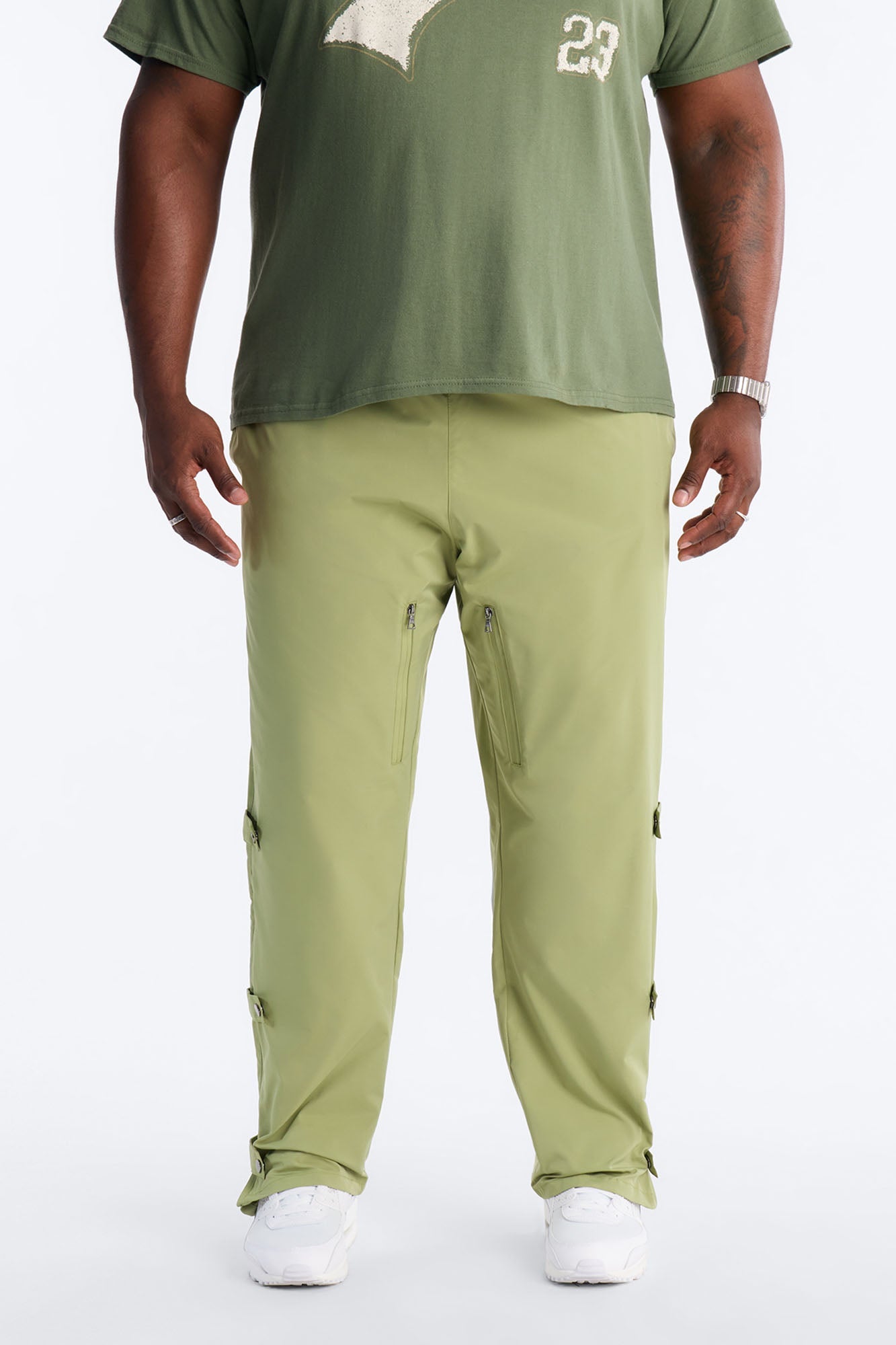 Slim Odyssey Multi Strap Pant - Sage Fashion Nova