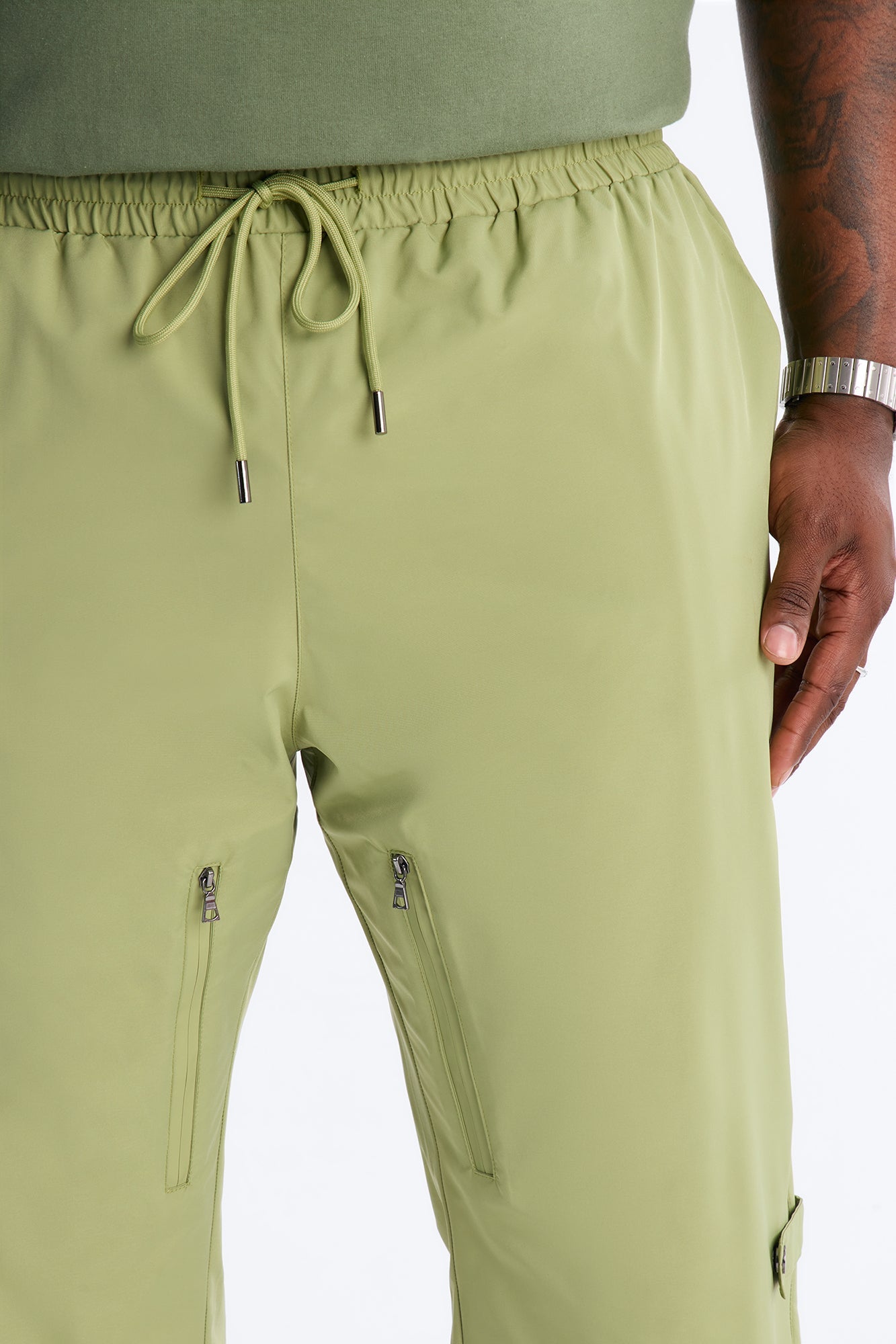 Slim Odyssey Multi Strap Pant - Sage Fashion Nova