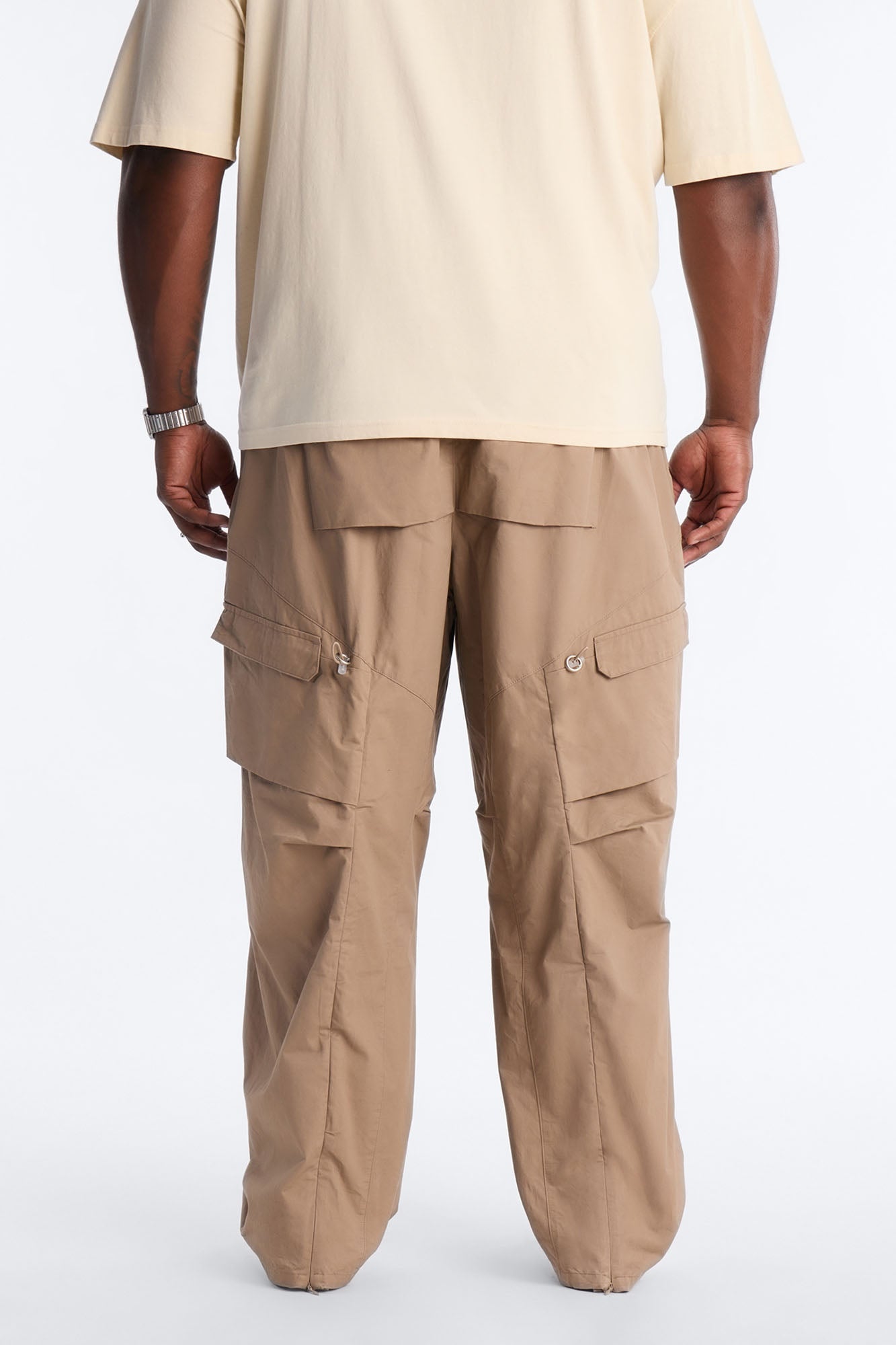 Barrel Accordion Pant - Brown Fashion Nova