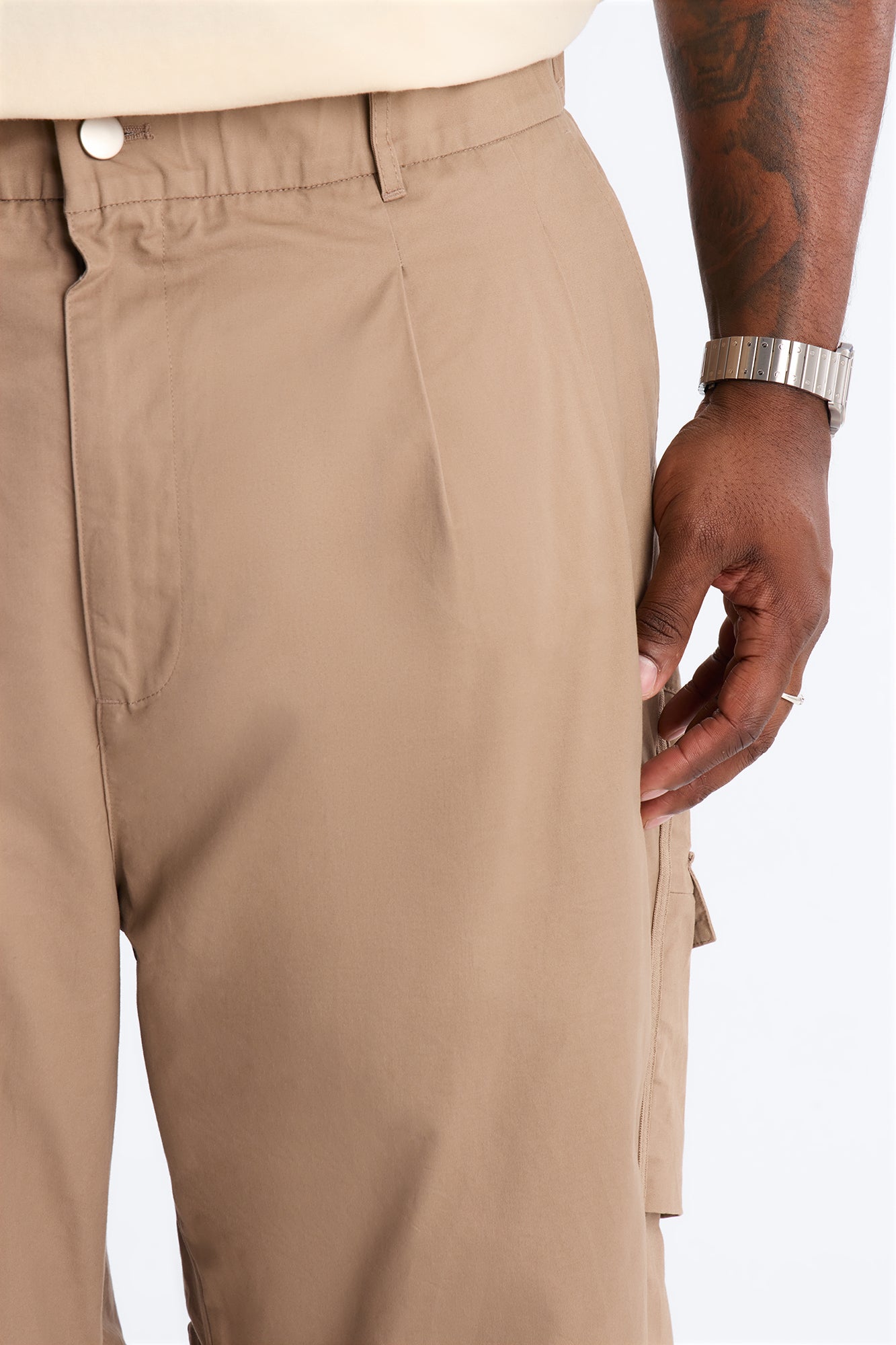 Barrel Accordion Pant - Brown Fashion Nova