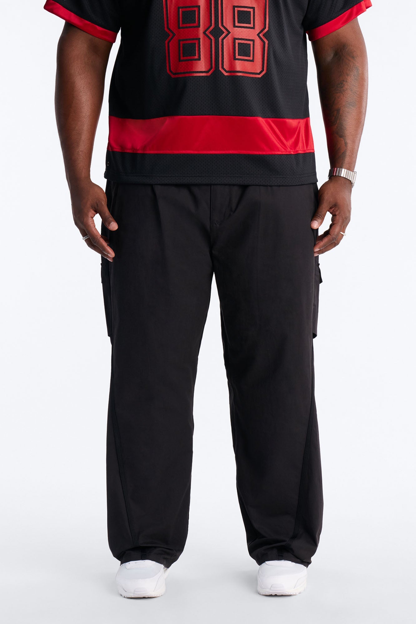 Barrel Accordion Pant - Black Fashion Nova