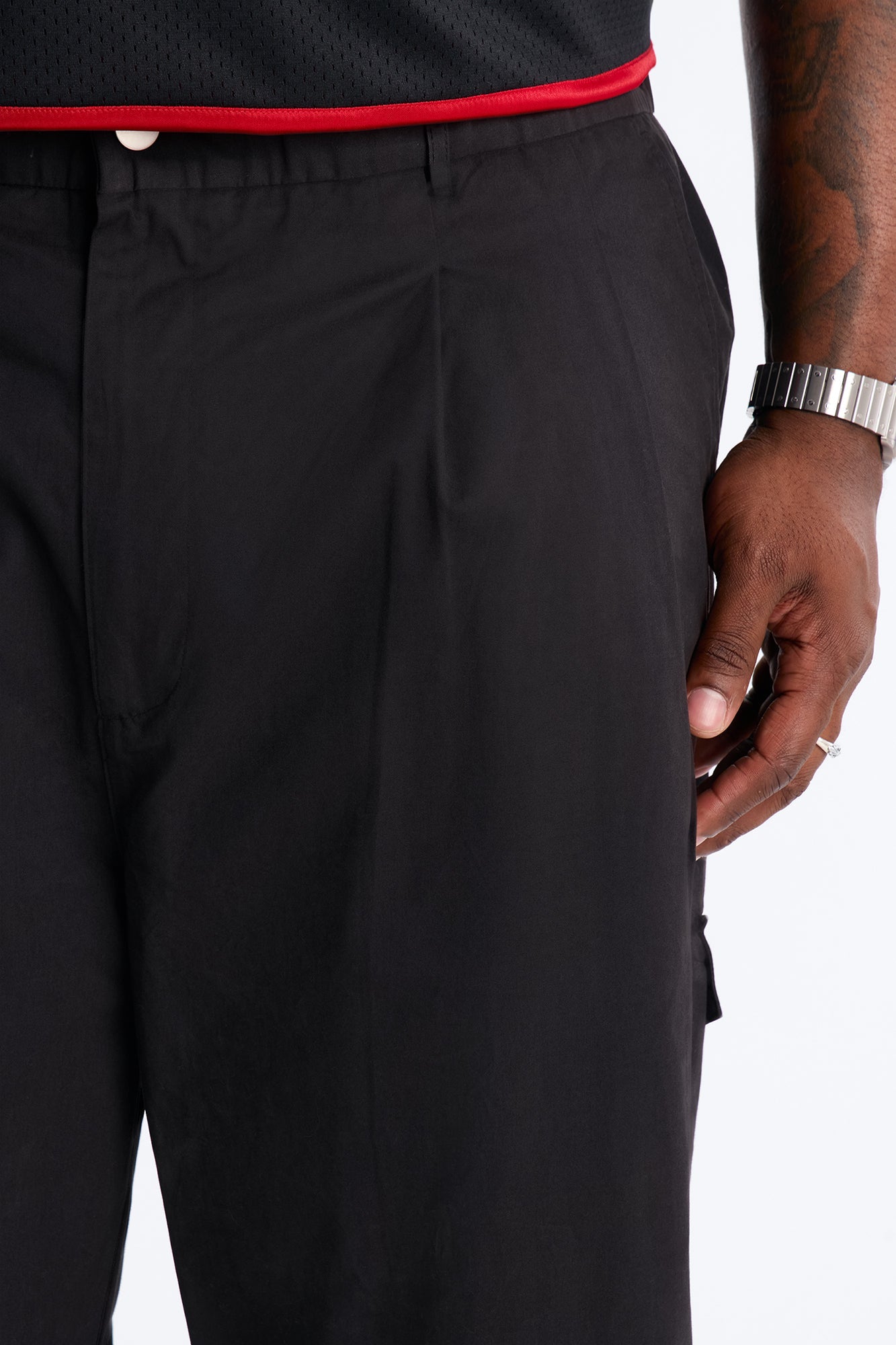 Barrel Accordion Pant - Black Fashion Nova