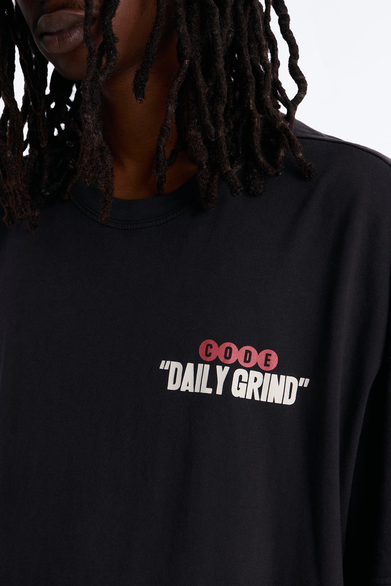 Daily Grind Oversized Short Sleeve Tee - Black Wash Fashion Nova