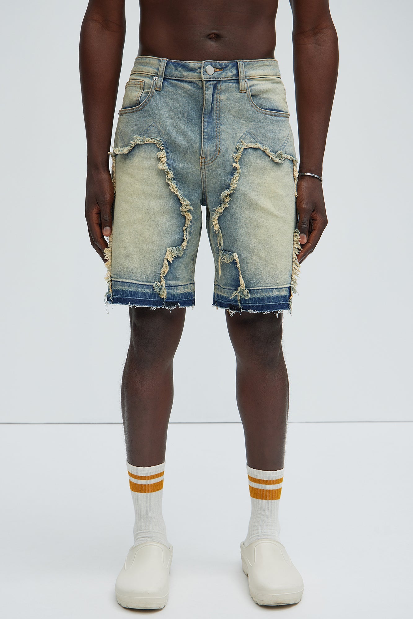 Barker Relaxed Denim Shorts - Vintage Blue Wash Fashion Nova