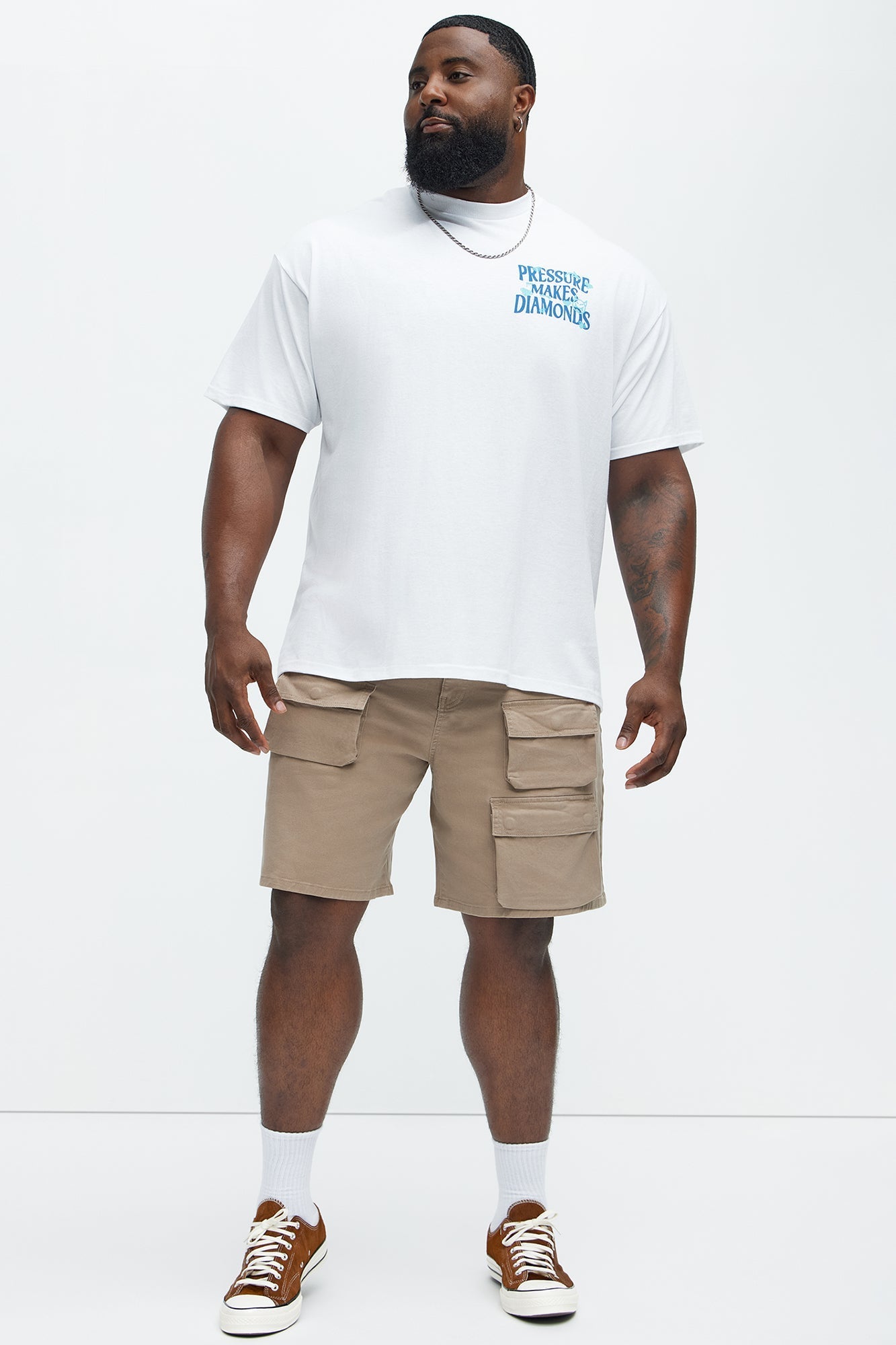 Make Diamonds Short Sleeve Tee - White Fashion Nova