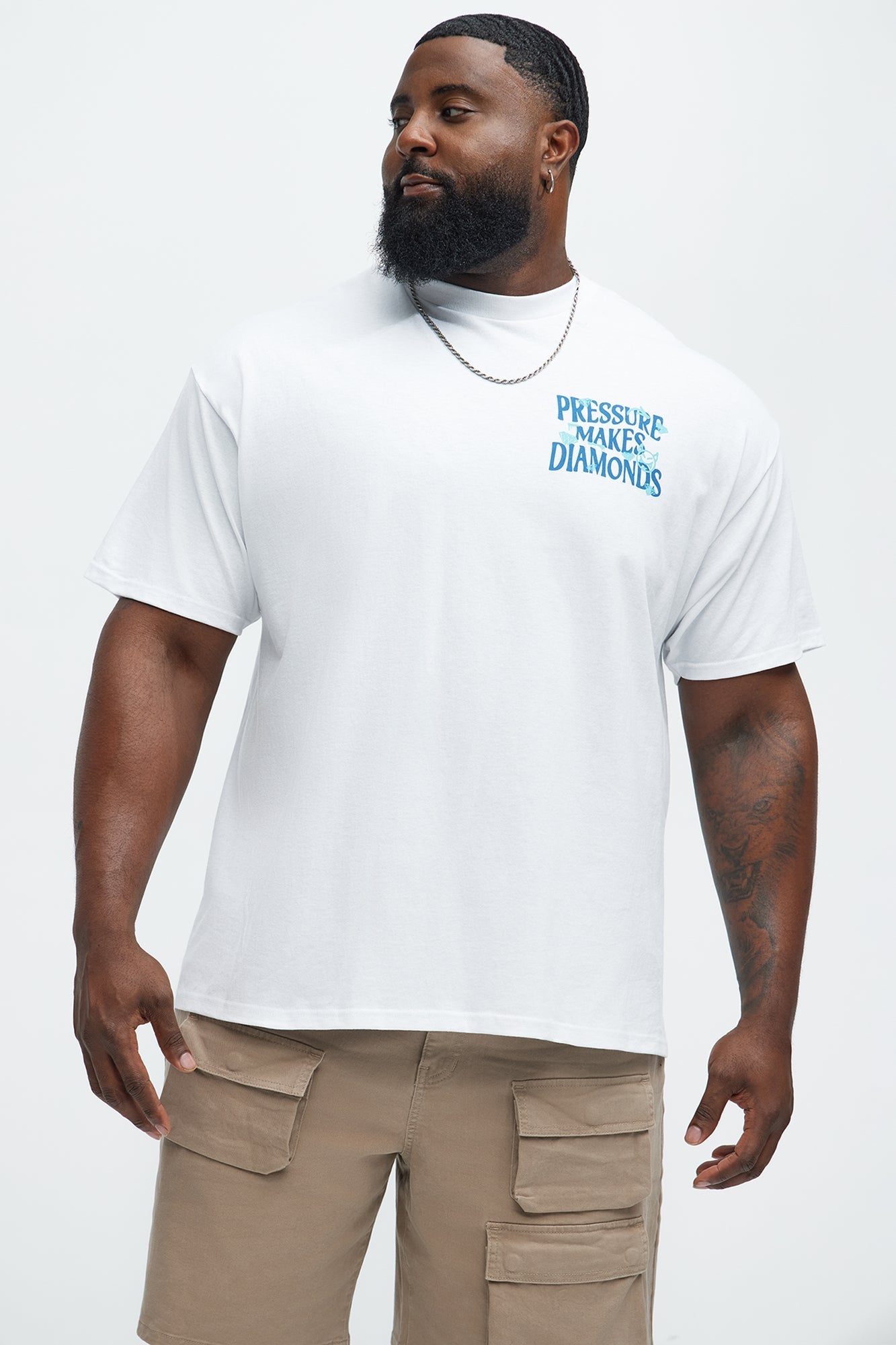 Make Diamonds Short Sleeve Tee - White Fashion Nova