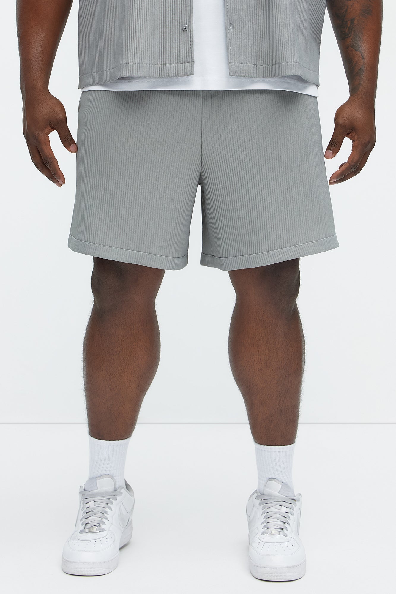 Show Up Basketball Short - Grey Fashion Nova