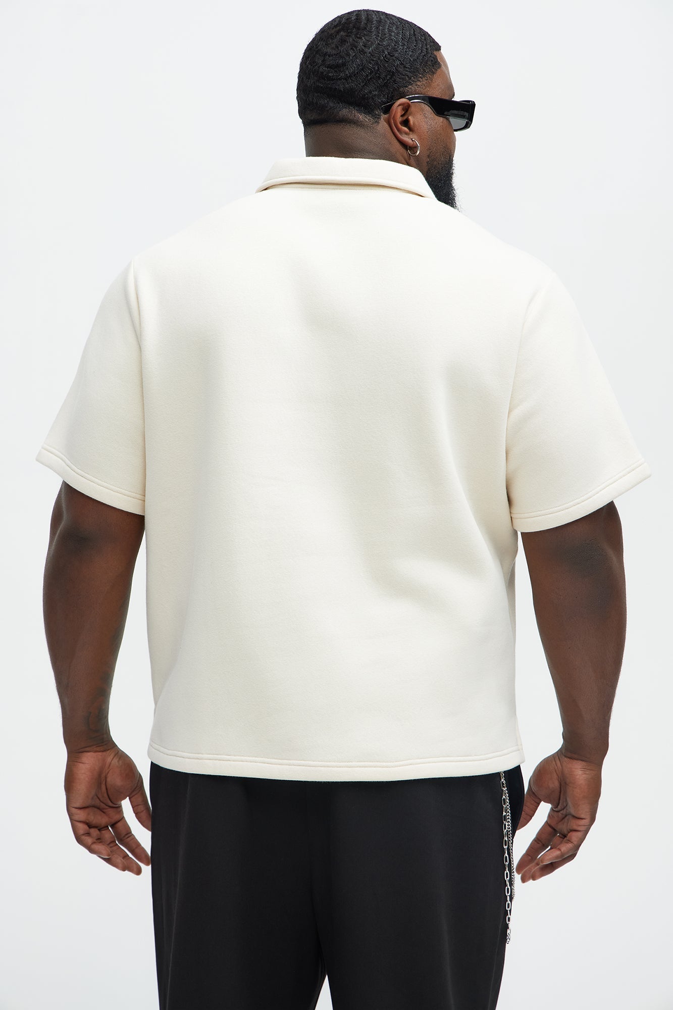 Tyson Happy Mistake Short Sleeve Polo - Cream Fashion Nova