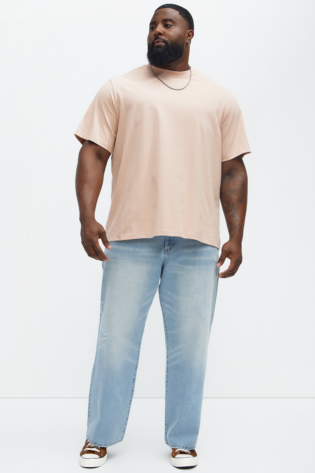 Oversized Heavyweight Tee 240GSM - Mauve Fashion Nova