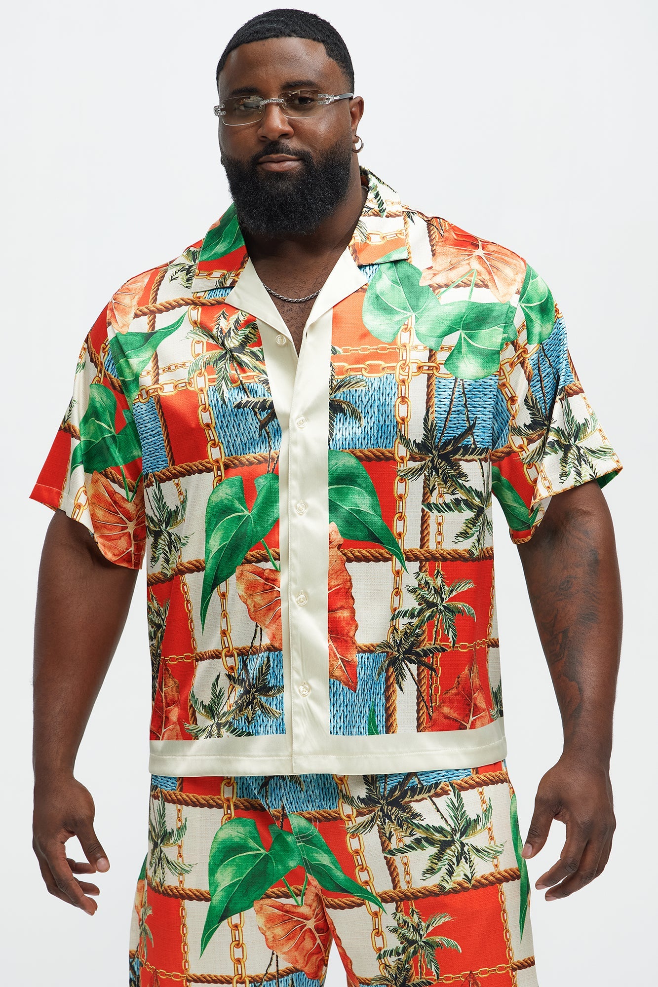 Summer Away Printed Cuban Collar Shirt - Multi Color Fashion Nova