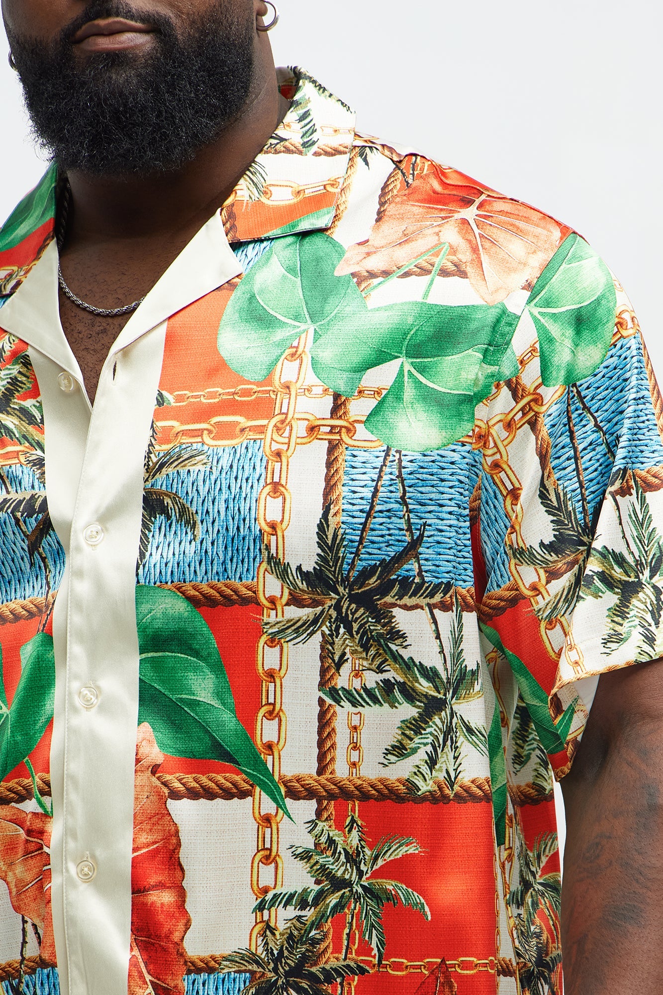Summer Away Printed Cuban Collar Shirt - Multi Color Fashion Nova