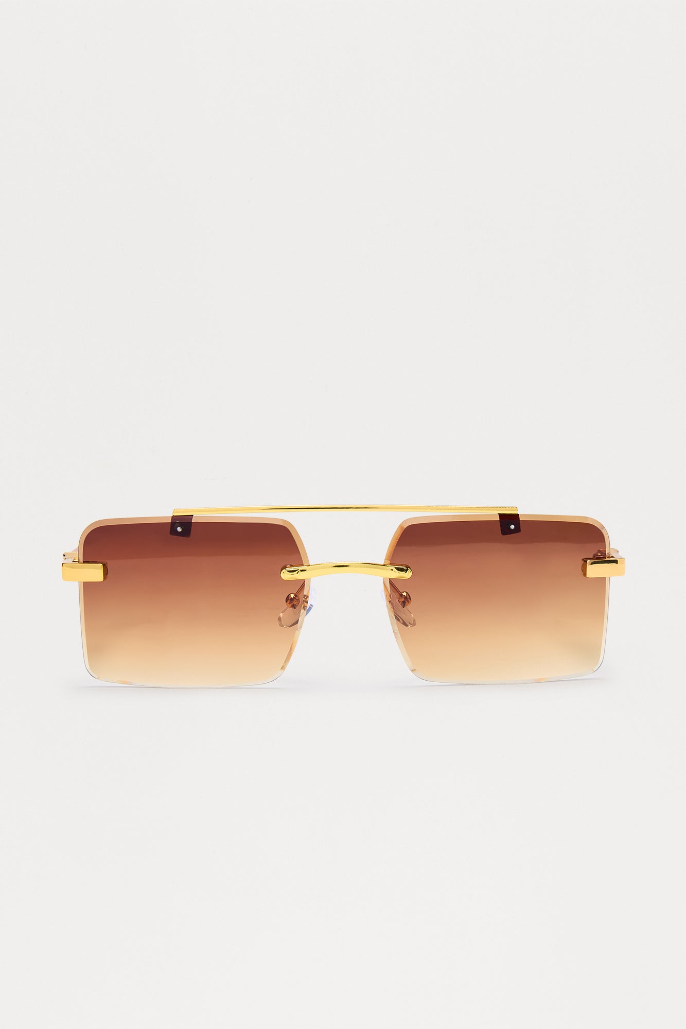 Show and Shine Sunglasses - Coco/Gold Fashion Nova