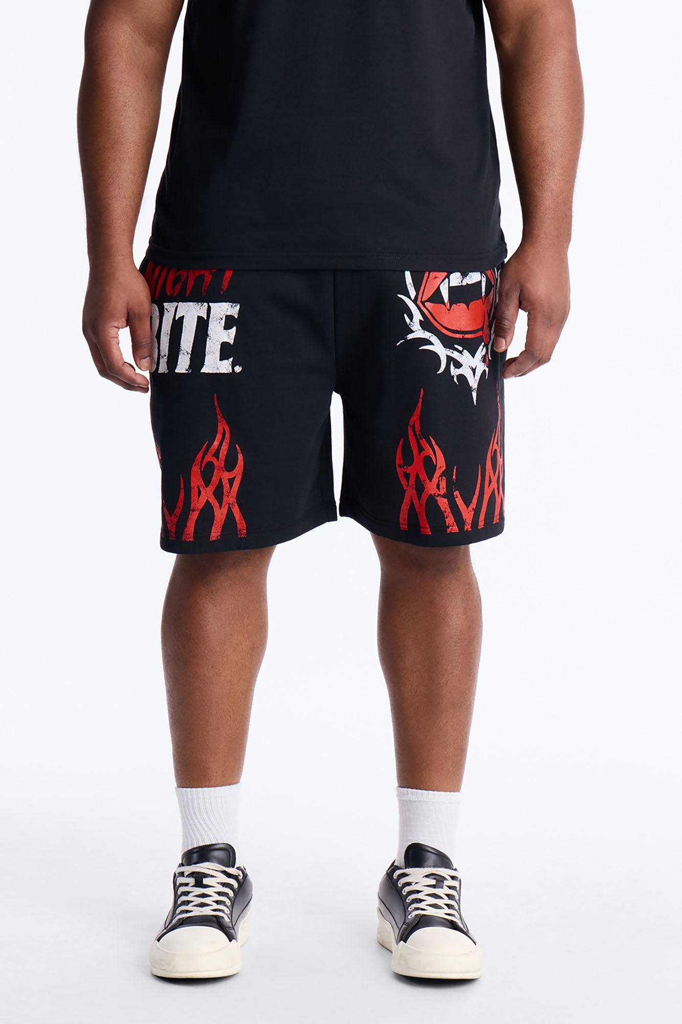 Night Bite Sweatshorts - Black Fashion Nova