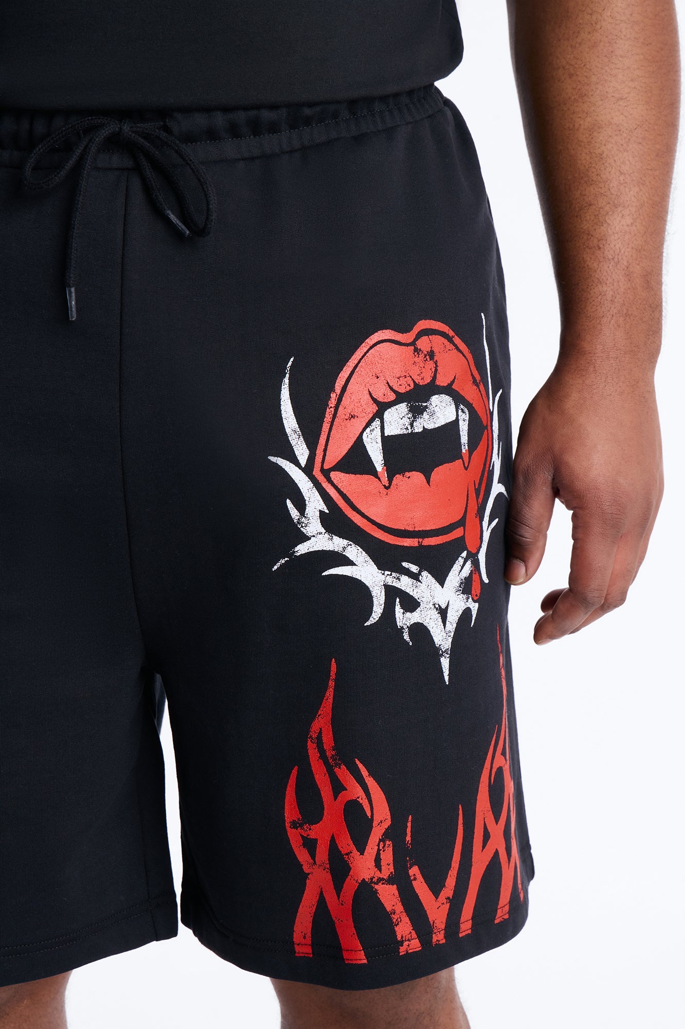 Night Bite Sweatshorts - Black Fashion Nova